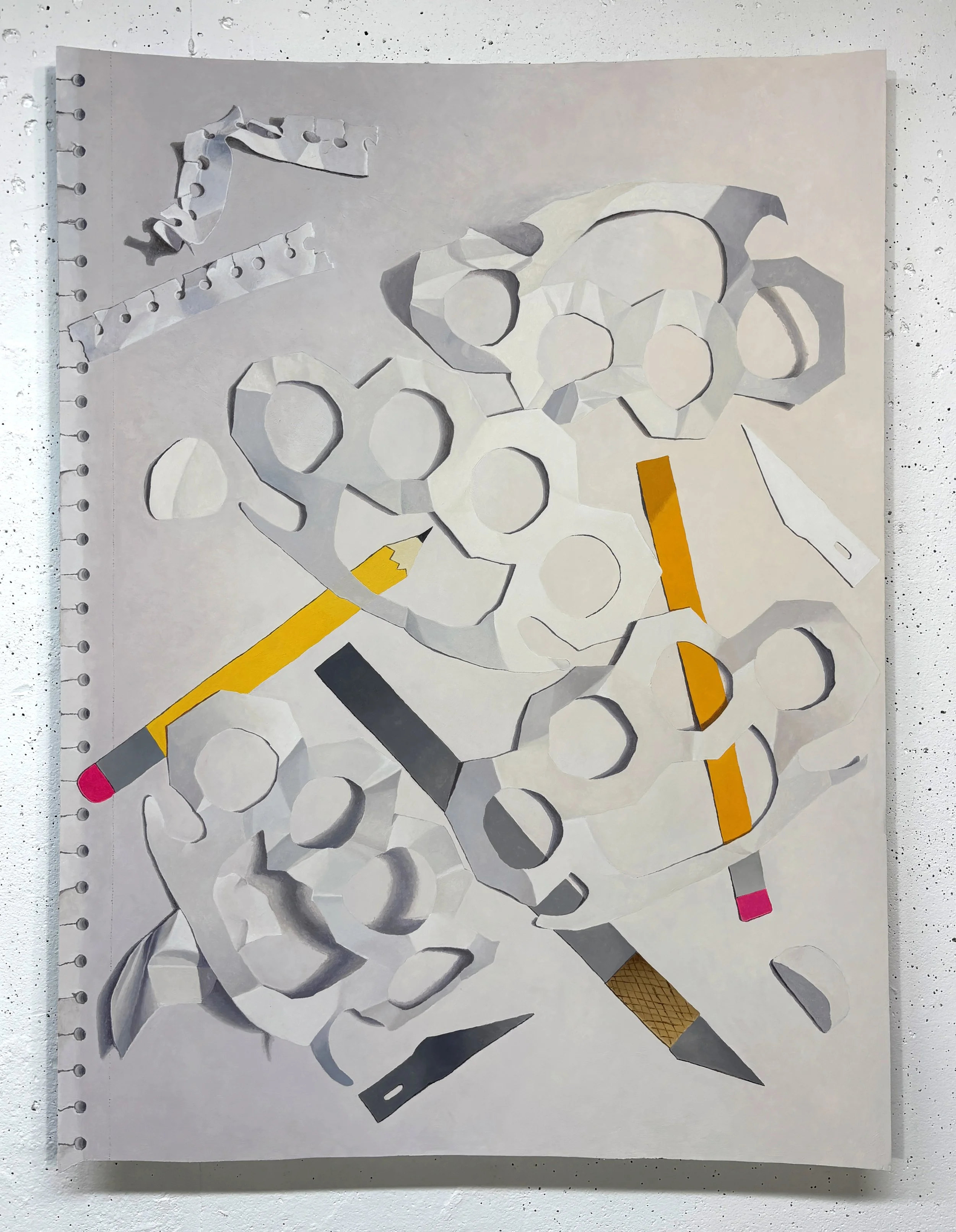  Arden Cone,  Anxiety , 2025, Oil on panel, 25”x33.75” 