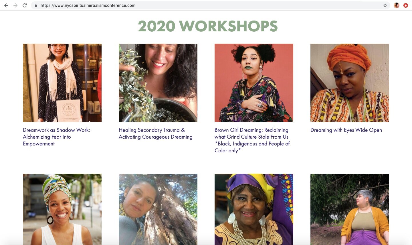2020 NYC Spiritual Herbalism Conference: Dreams