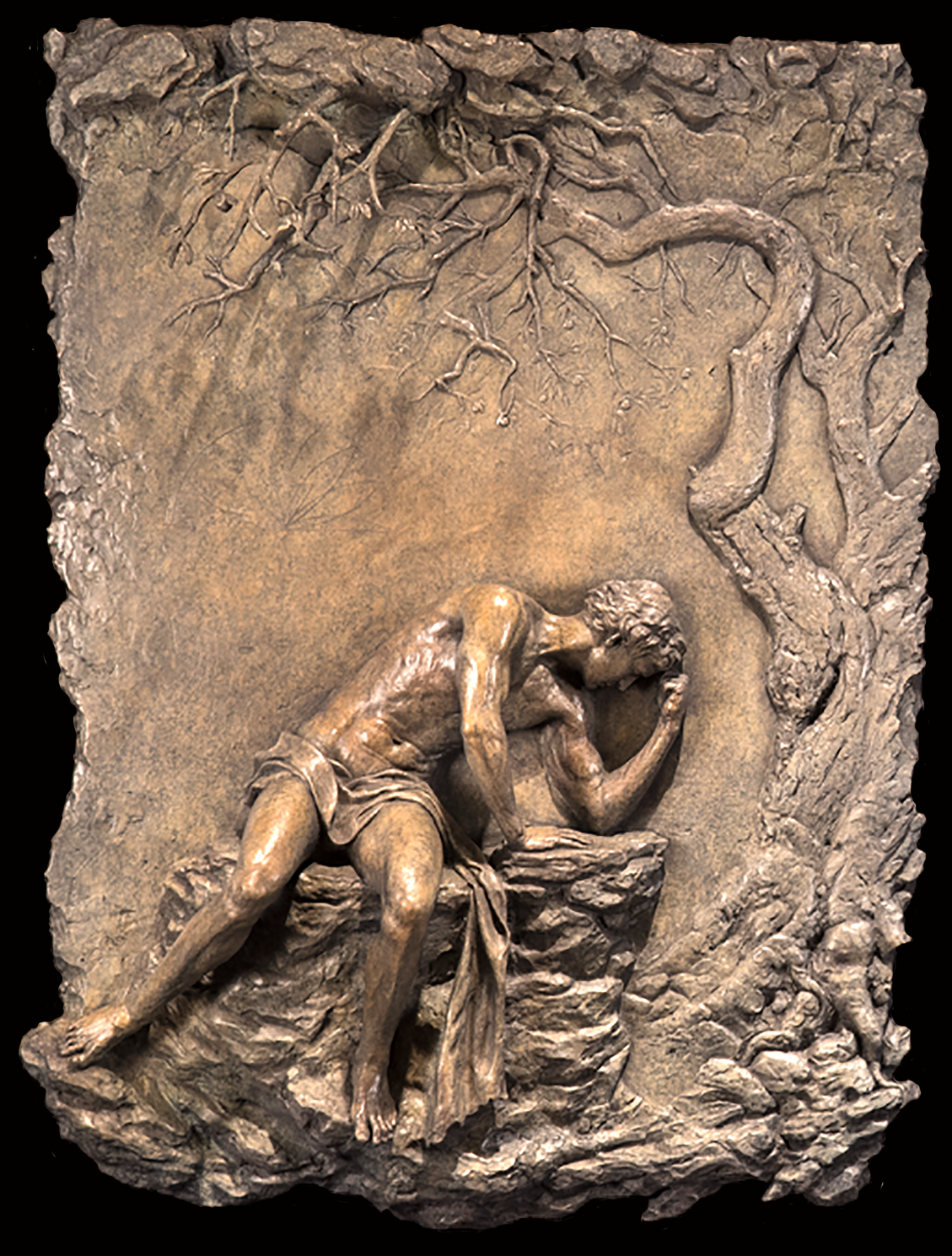 That Man May Be No.1, bronze, 33"x44"x5"