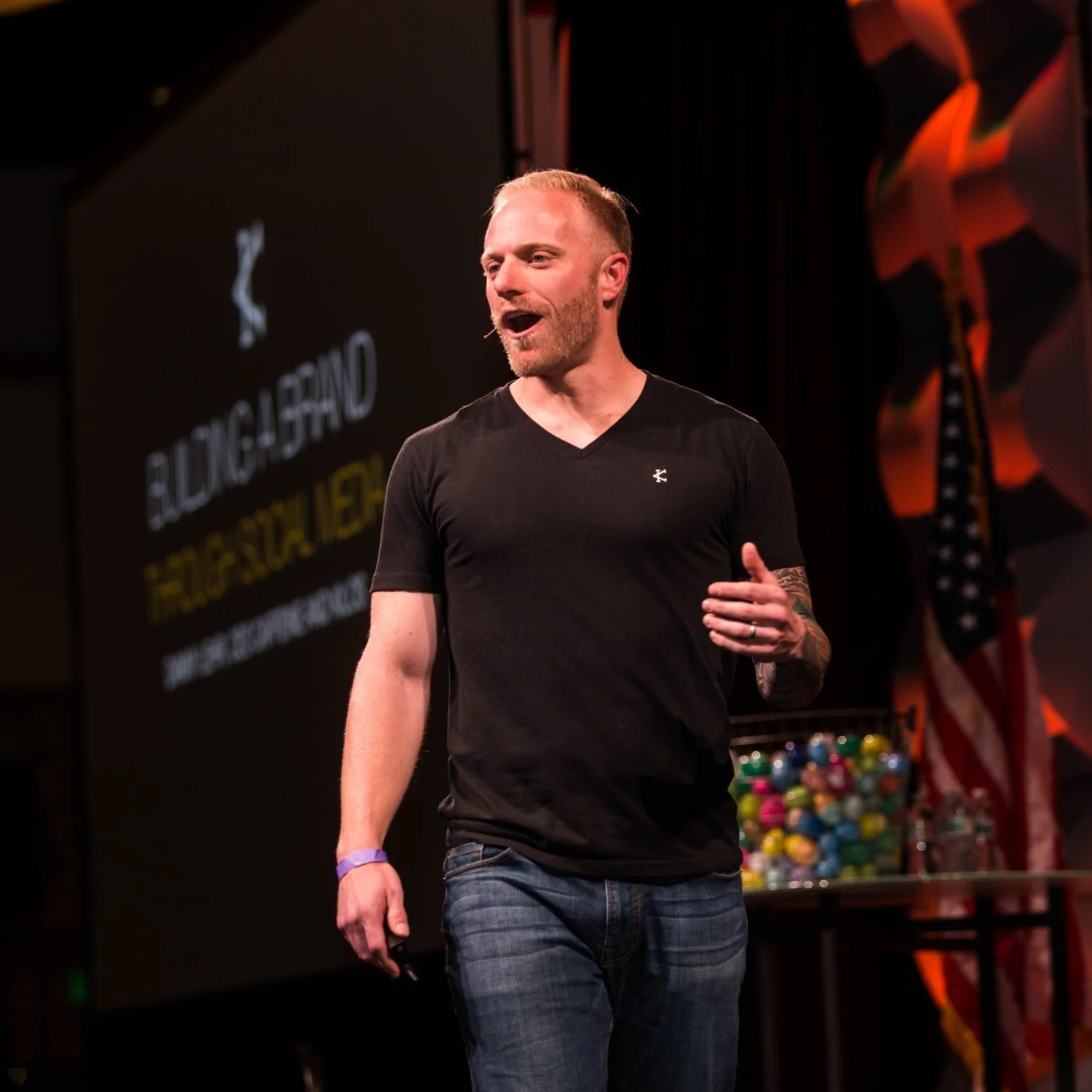 Danny Lehr giving a keynote