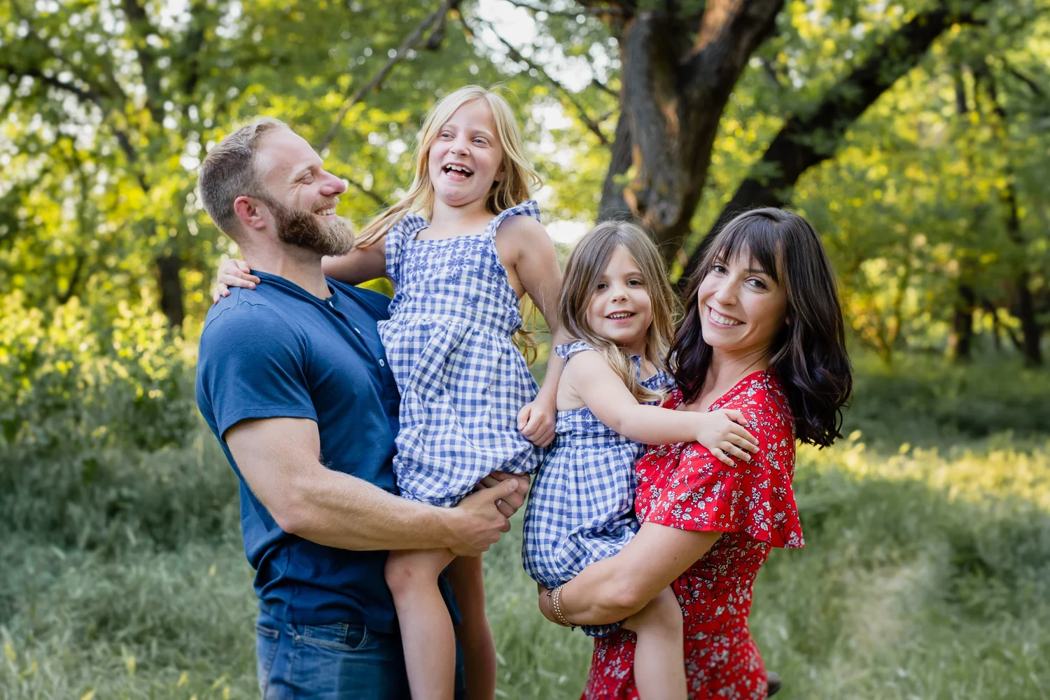 Danny Lehr with his wife and daughters