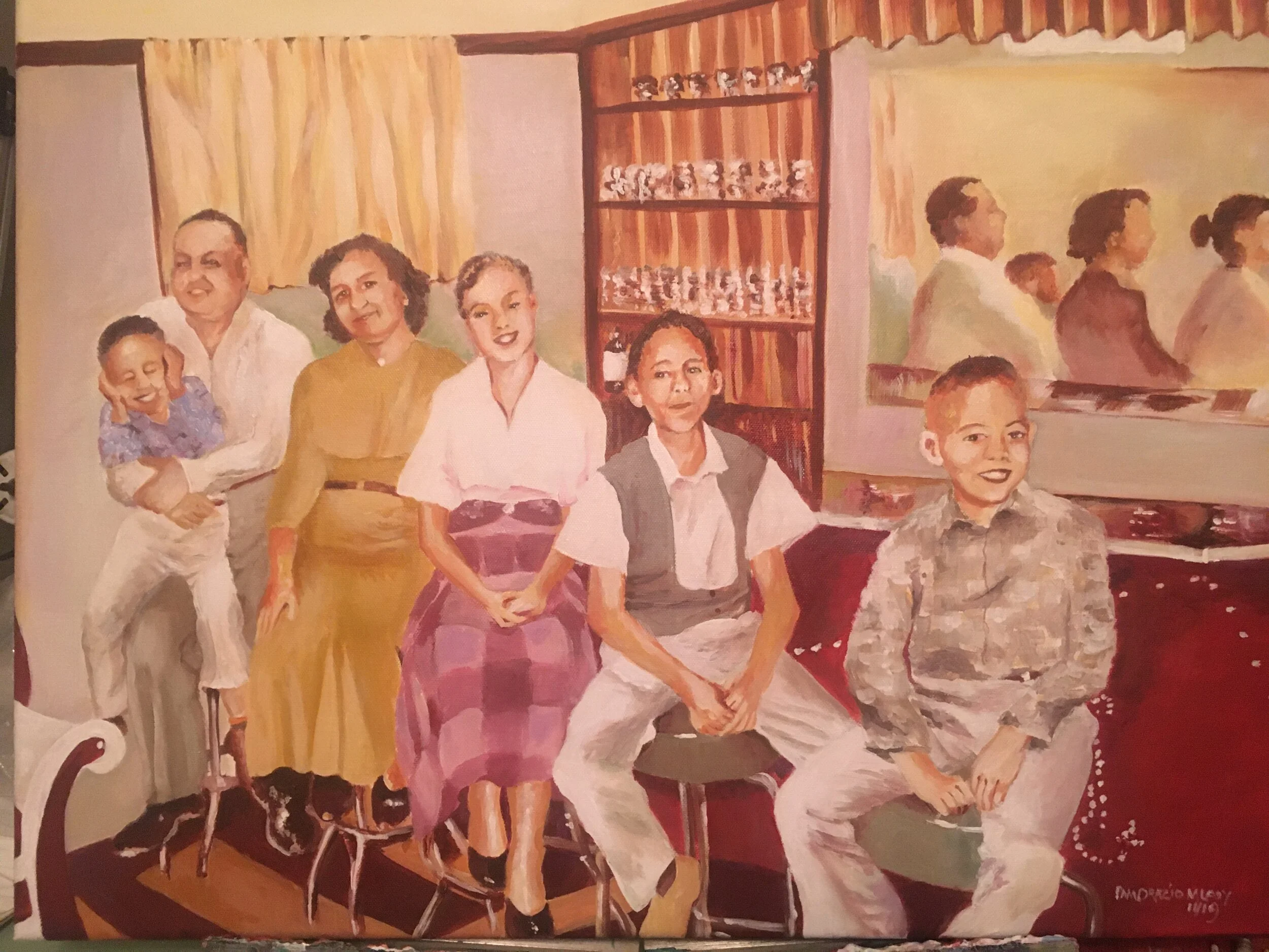 Portrait of Dennis Langston's Family