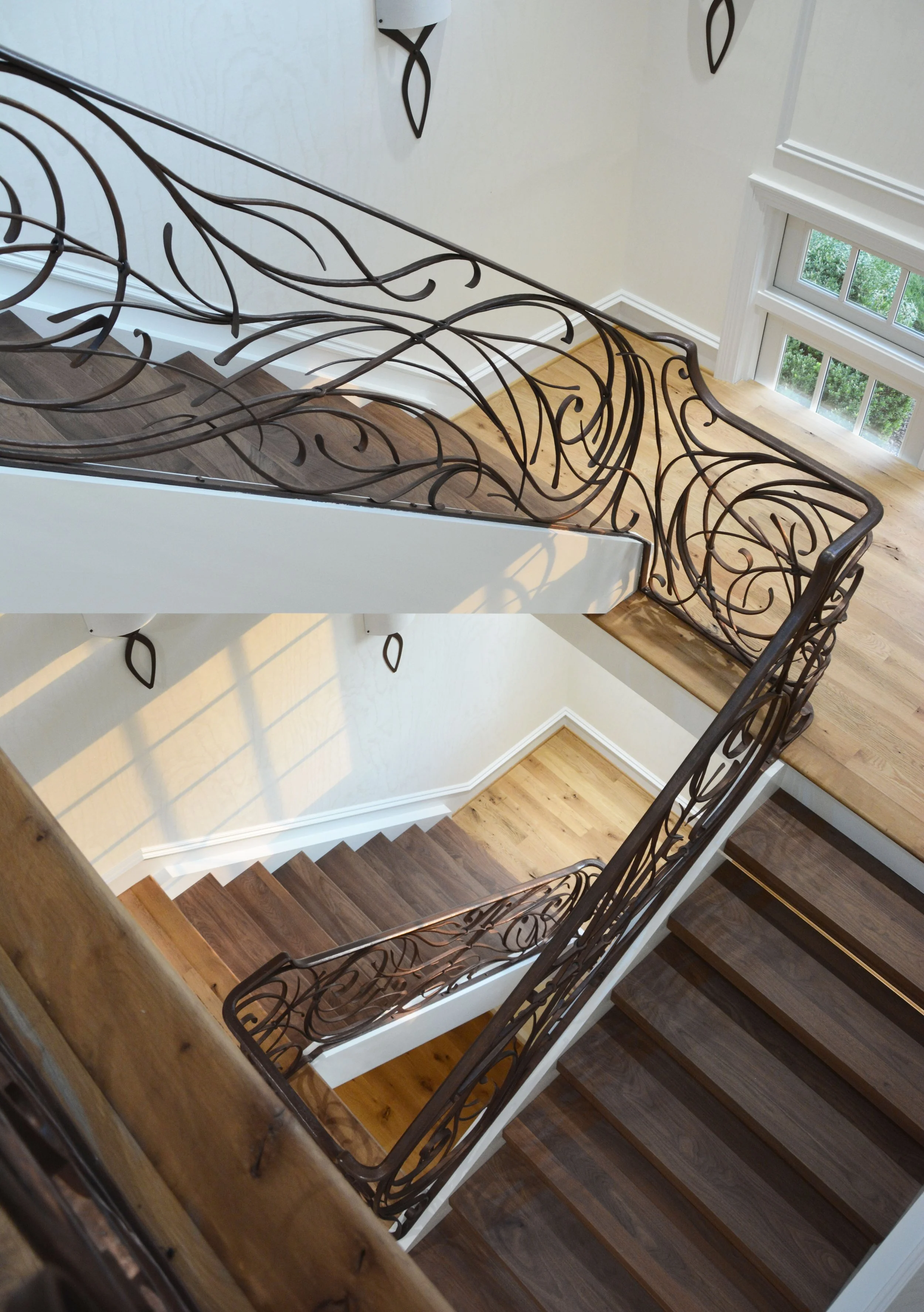 Sculptural Interior Staircase Railing
