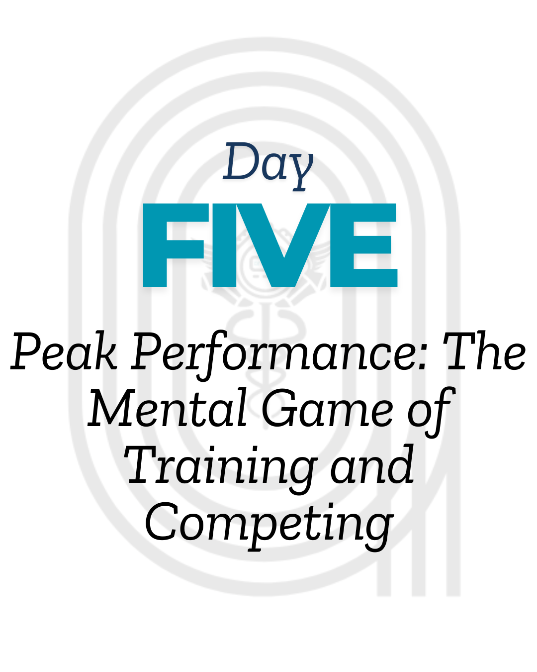 Peak Performance: The Mental Game of Training & Competing