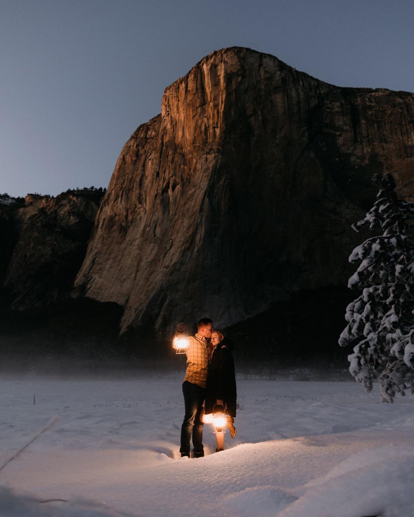 What an awesome adventure with K&amp;C!! Towering Granite walls, snowy meadows, the fog rolling in, and WHISKEY &mdash; the perfect winter evening in Yosemite!
&bull;
Edited using @wkpresets
&bull;
&bull;
&bull;
&bull;
#wkpresets #Yosemite #YosemiteE