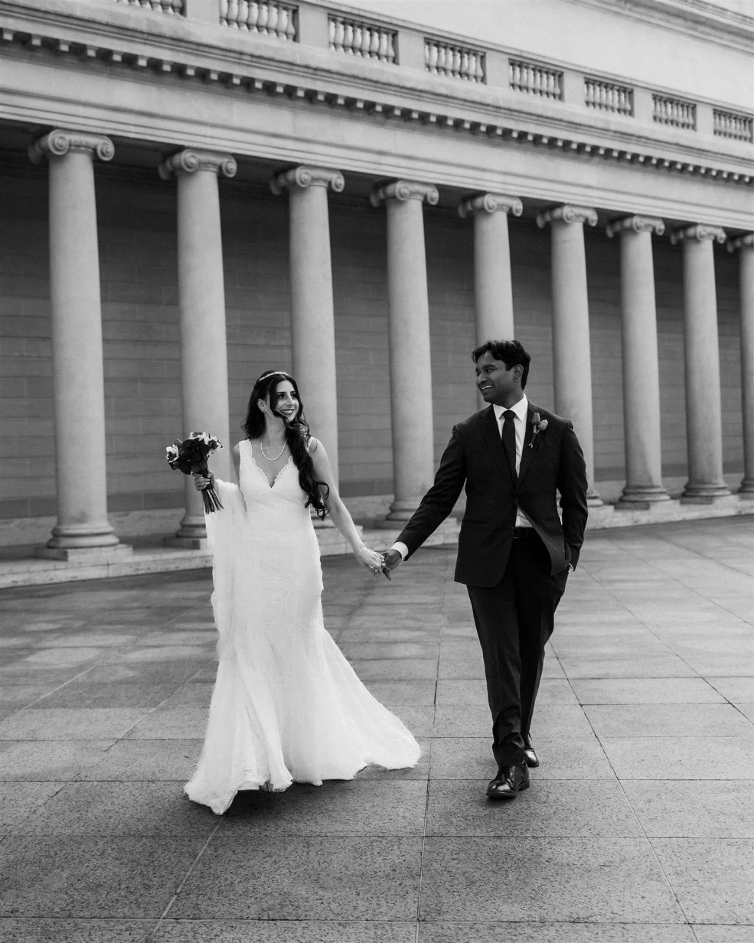 Some places just call for a B&amp;W set. Great day at @legionofhonor celebrating M&amp;S.