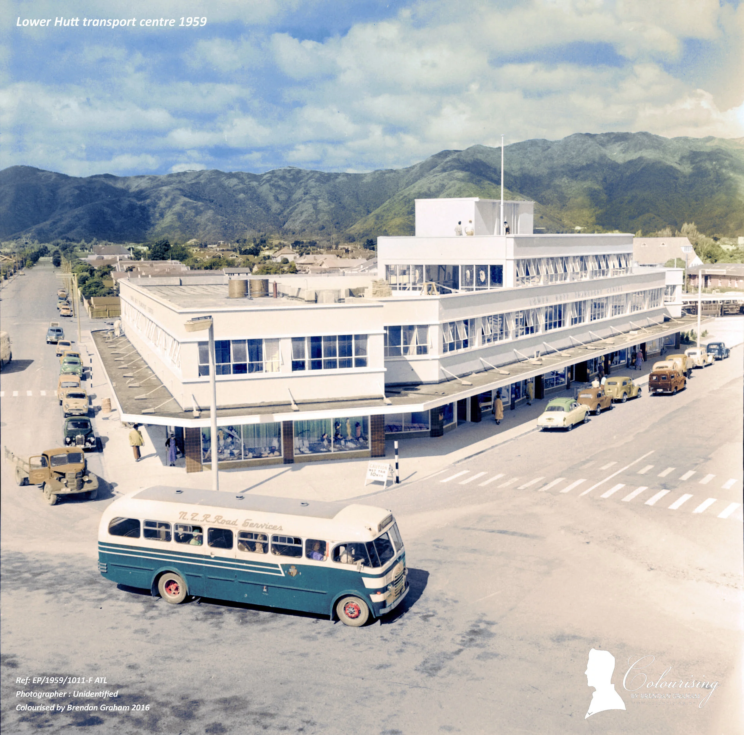 Transport center Lower Hutt - Colourising by Brendan Graham NZ