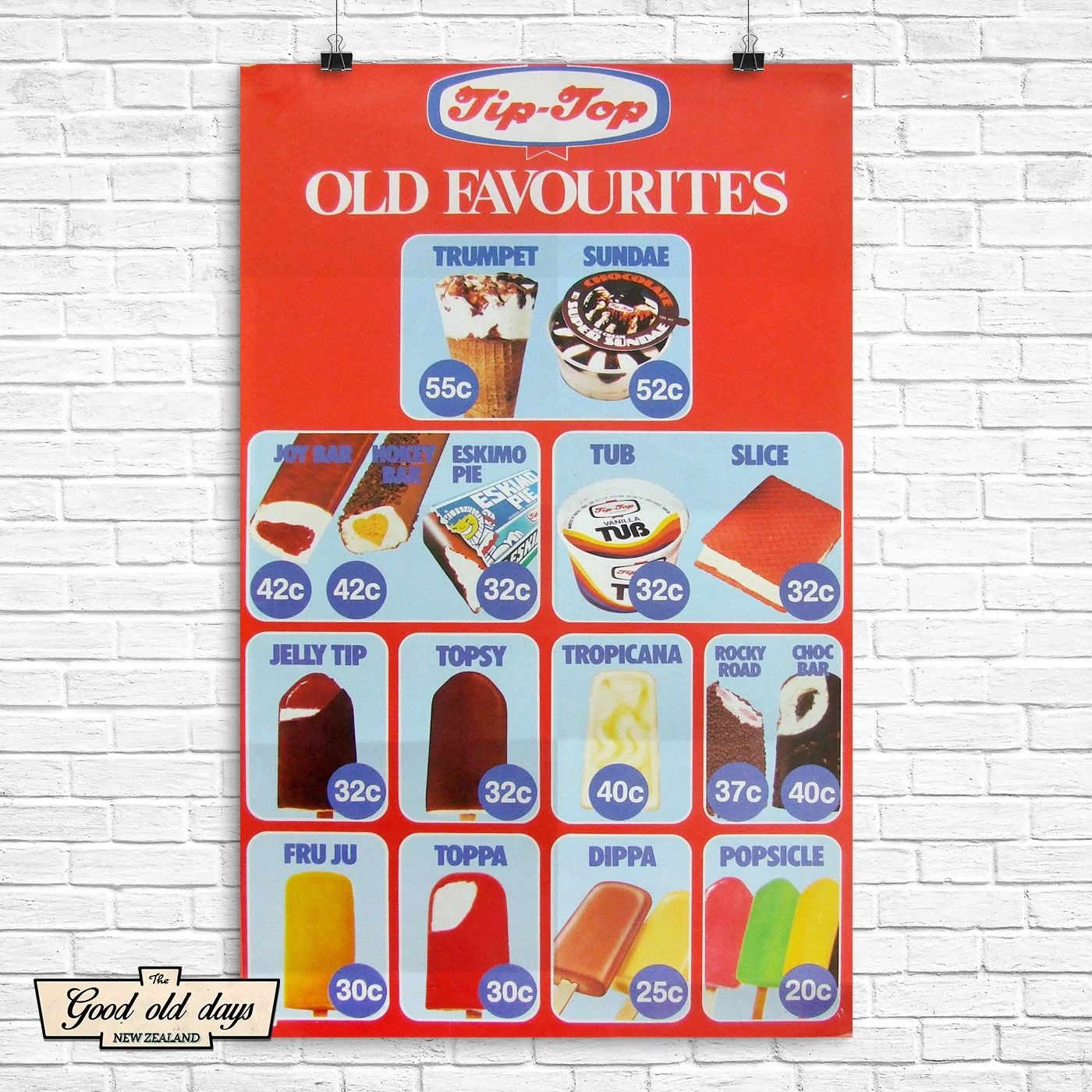 1980s Tiptop poster