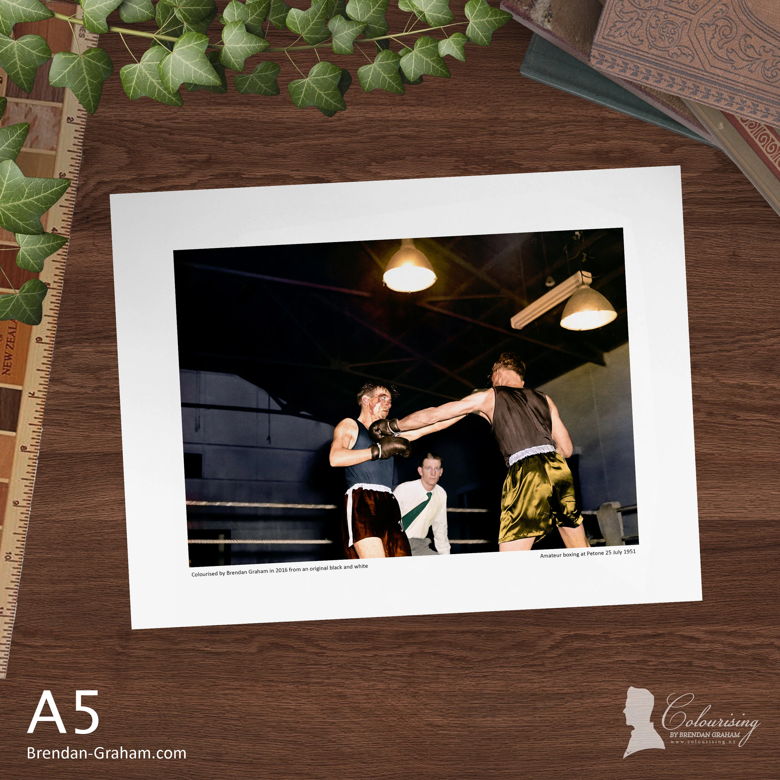 Amateur boxing at Petone - 1951