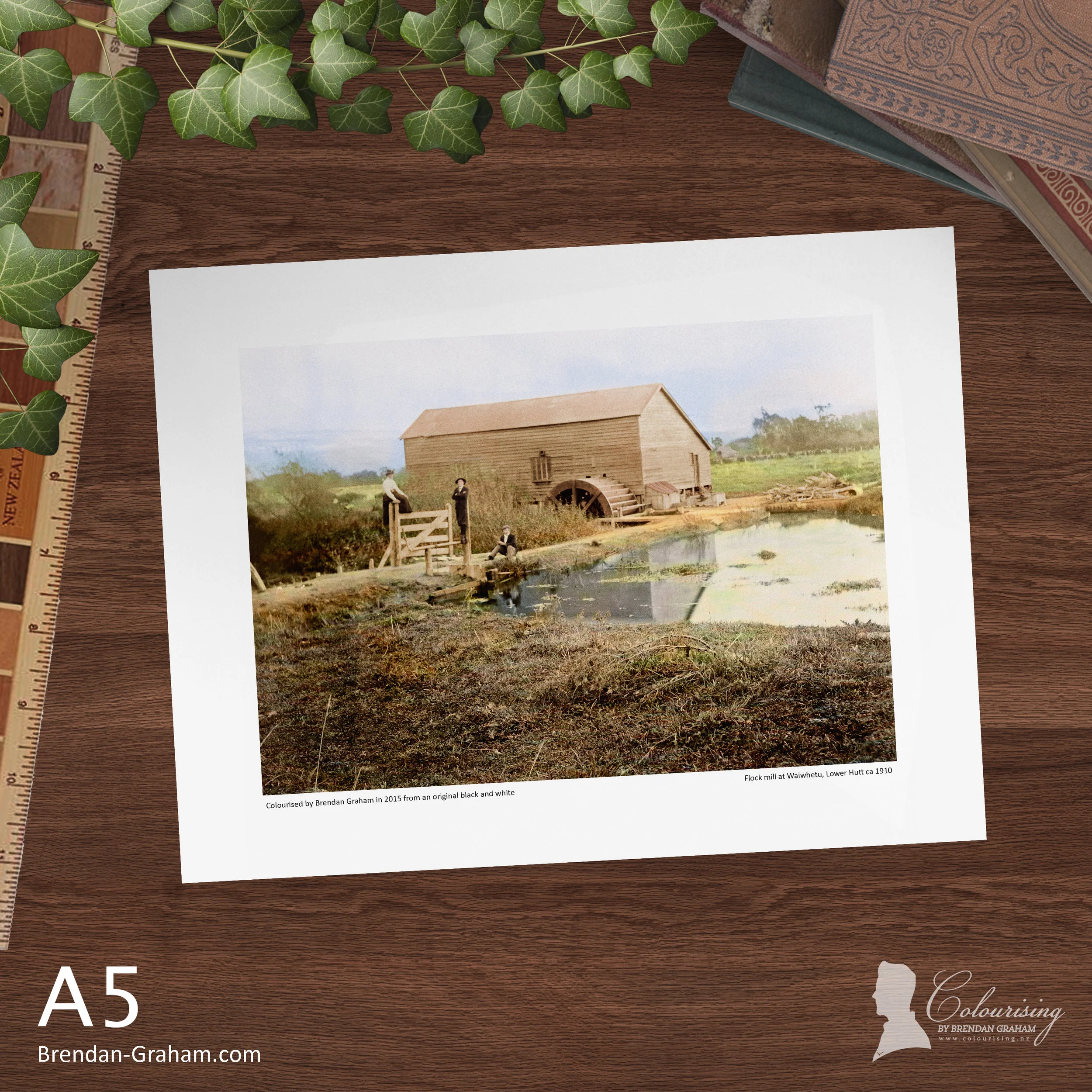 Flock mill at Waiwhetu - Lower Hutt - 1910