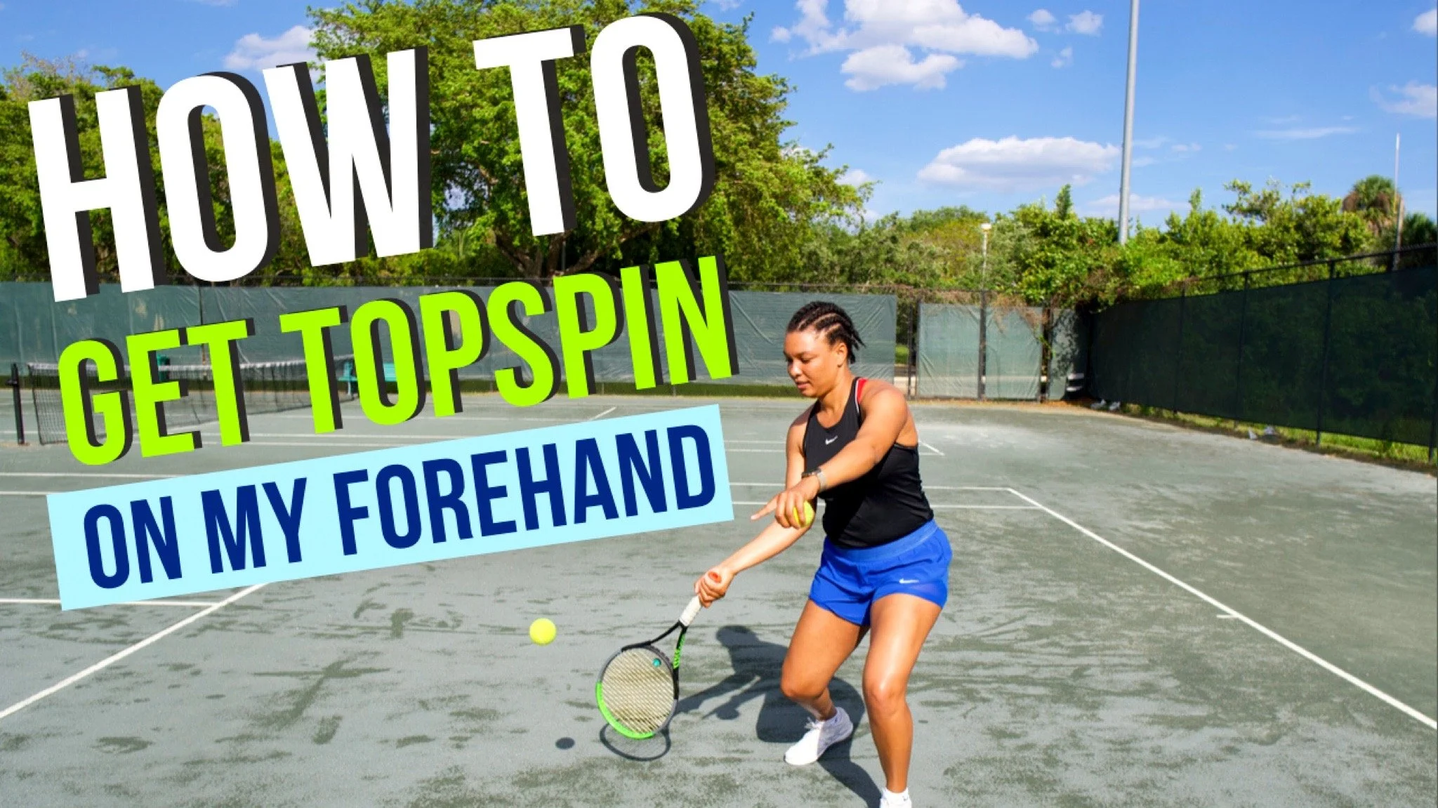 How to hit a topspin forehand in tennis