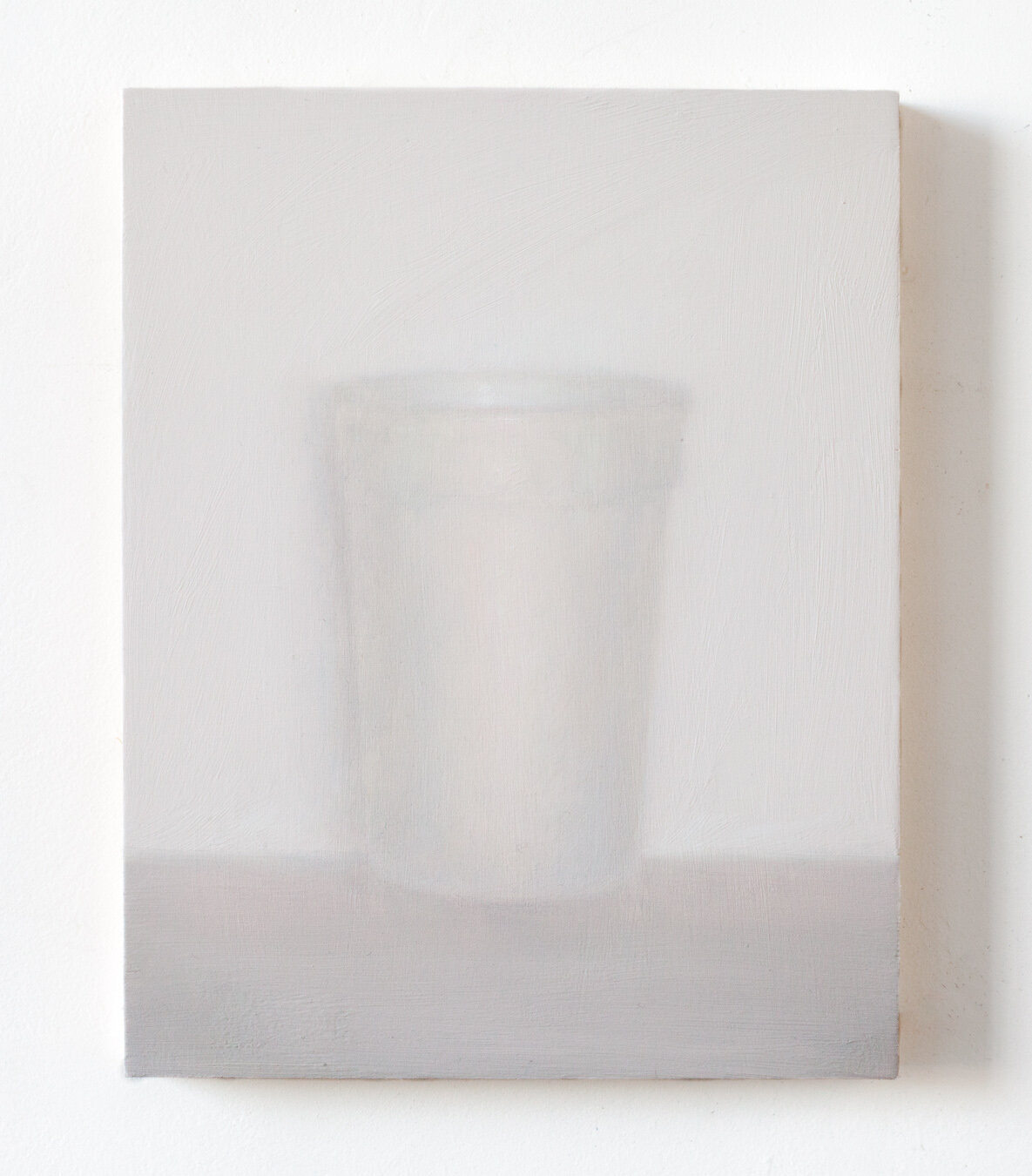  plastic cup painting   11 x 14 