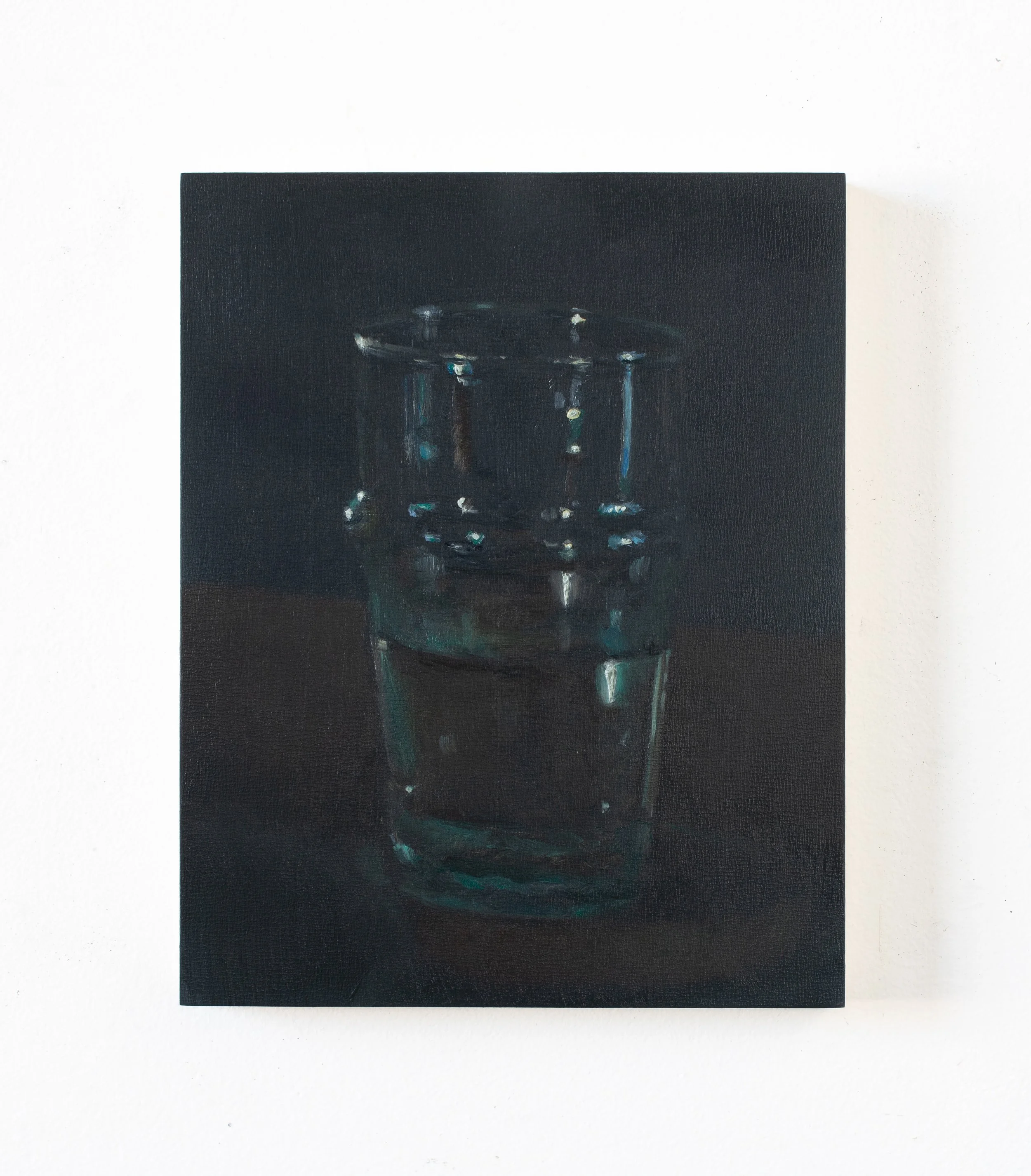  remainder (glass)  oil on panel  8 × 10 