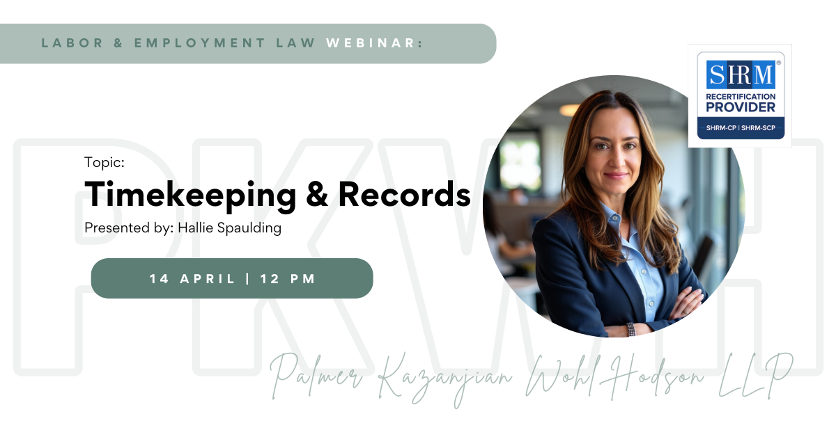 Webinar: Timekeeping &amp; Records