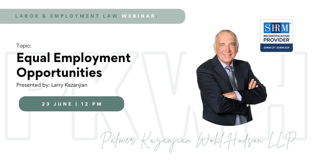 Webinar: Equal Employment Opportunities