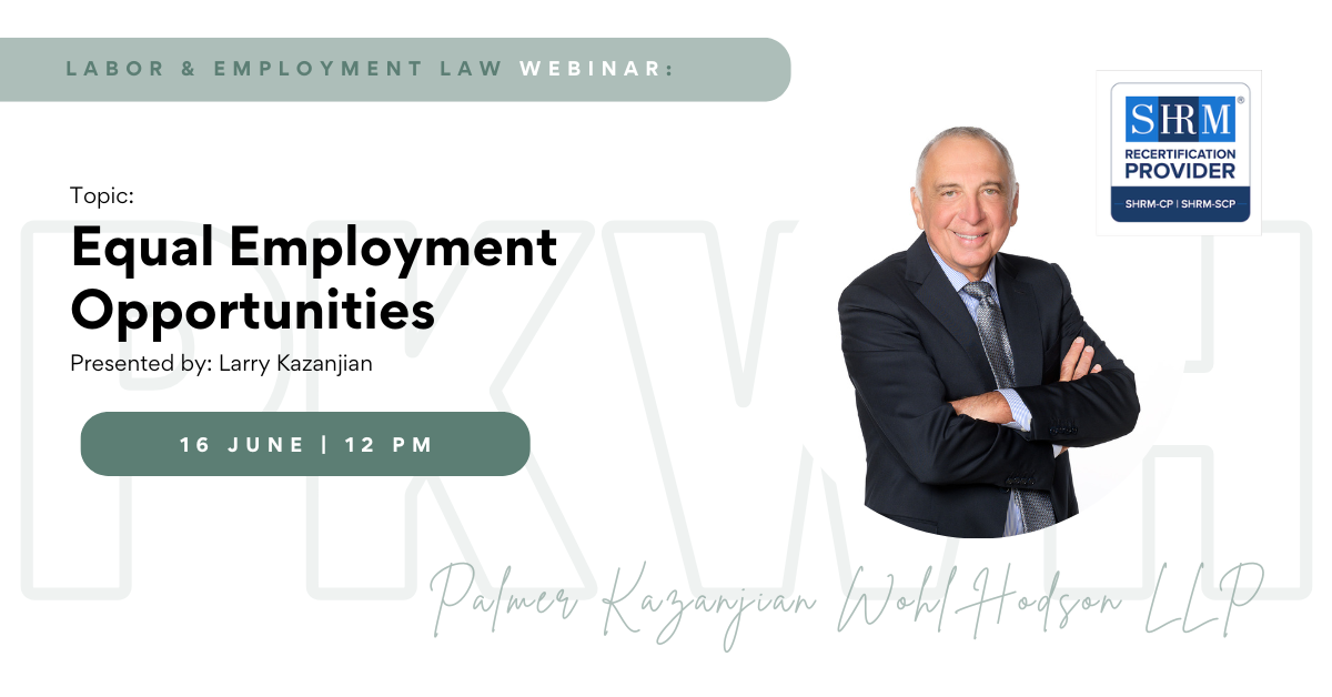 Webinar: Equal Employment Opportunities