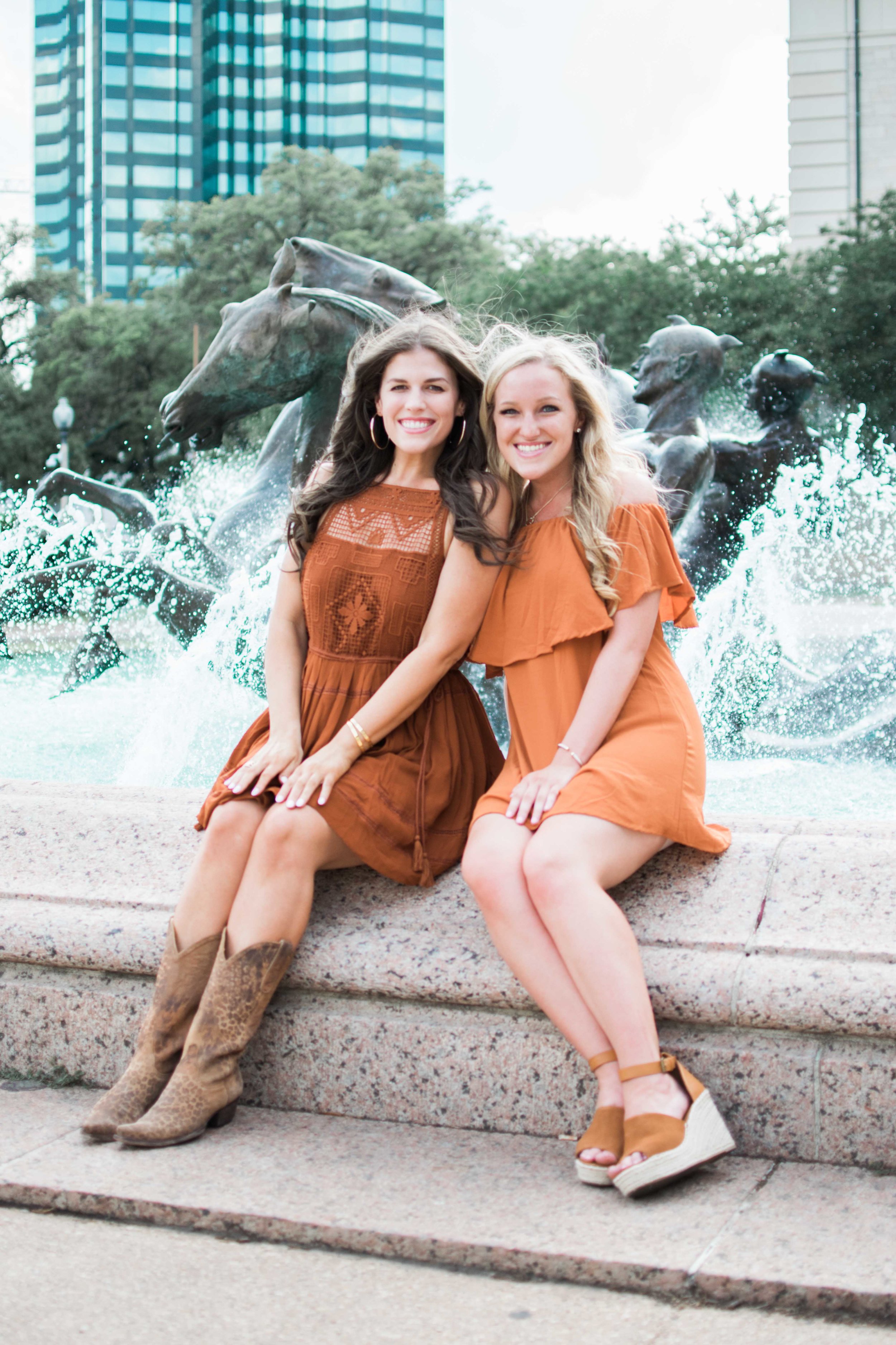 LittleField Fountain Graduation Photo