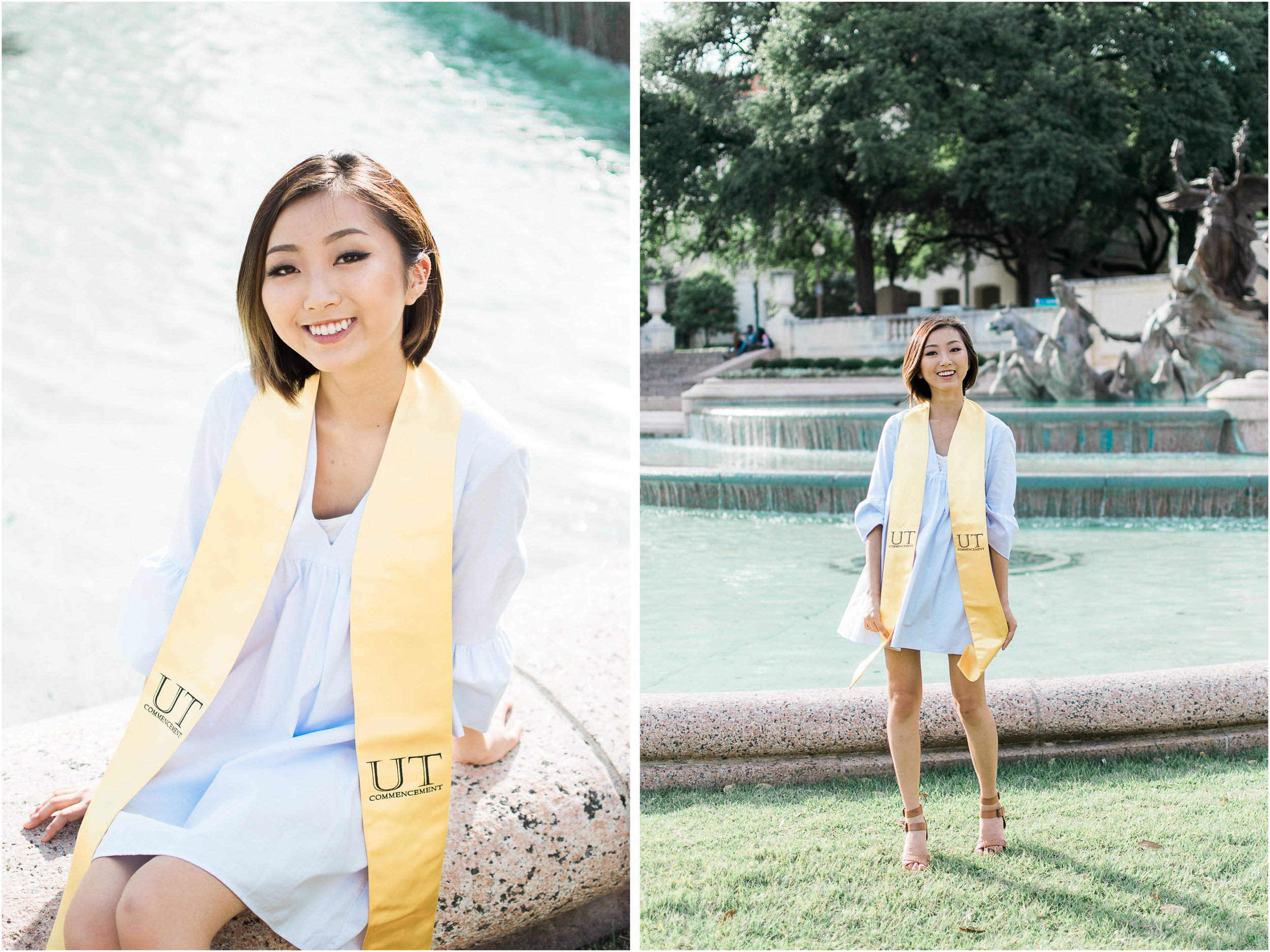 Littlefield Fountain Graduation Photo