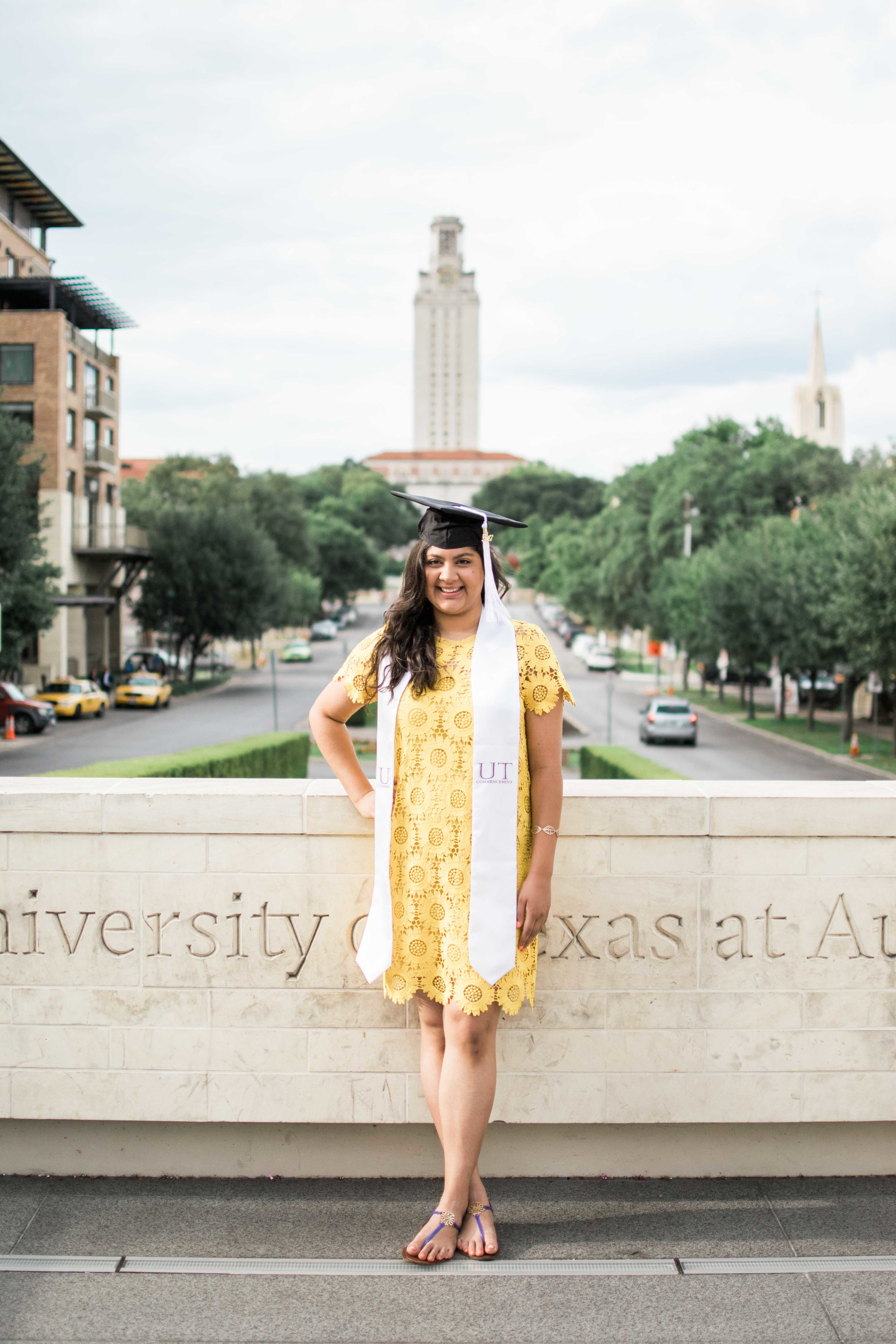 UT Austin Entrance Graduation Photo