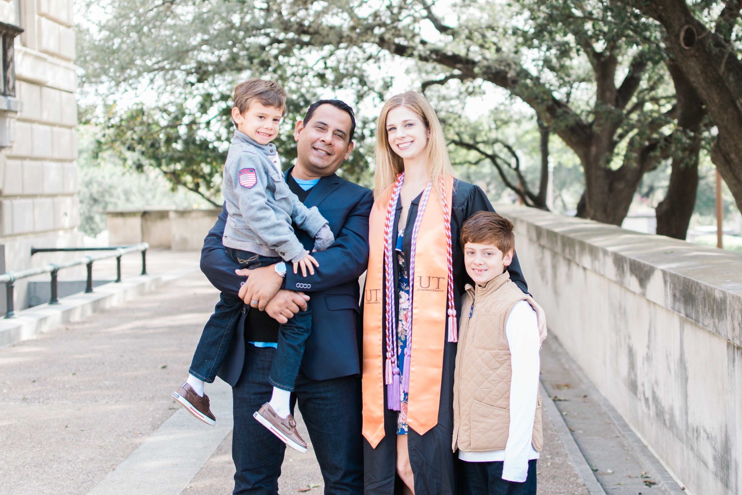 UT Austin Tower Graduation Photos Family