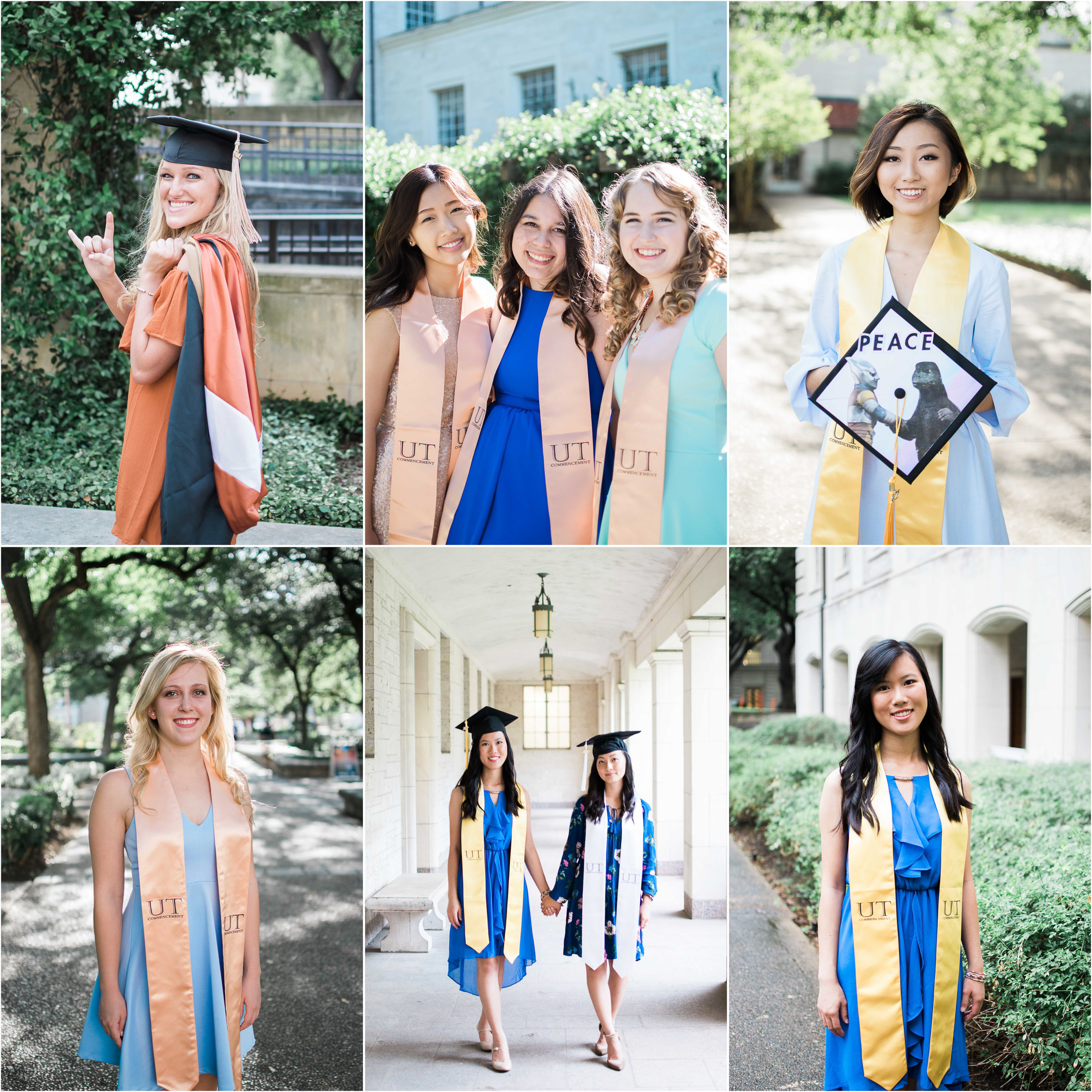 UT Austin 6-pack Graduation Photos