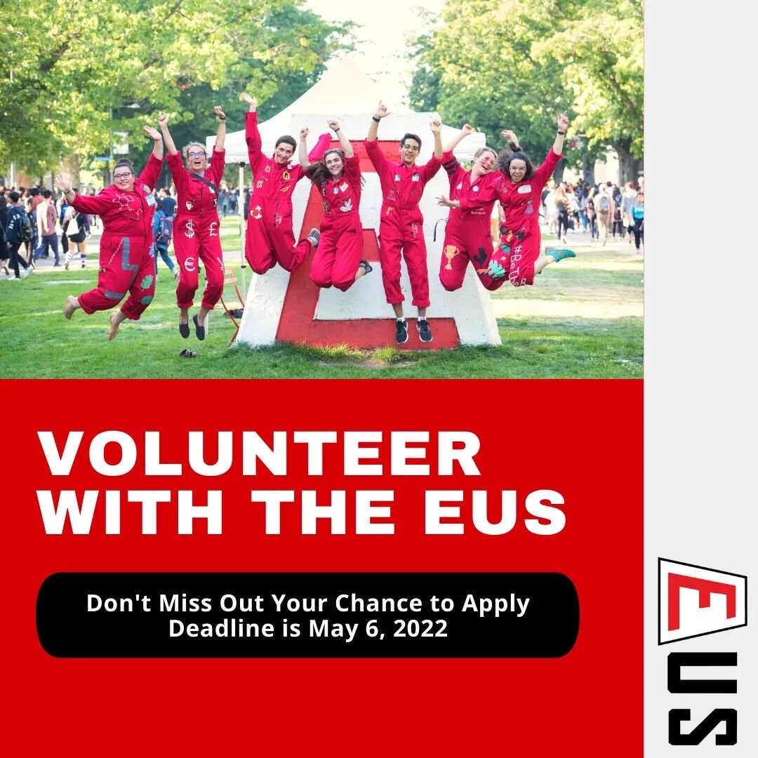 Excited to be part of the EUS? Deadline for applications is tomorrow (May 6, 2022)!

See link in bio to apply