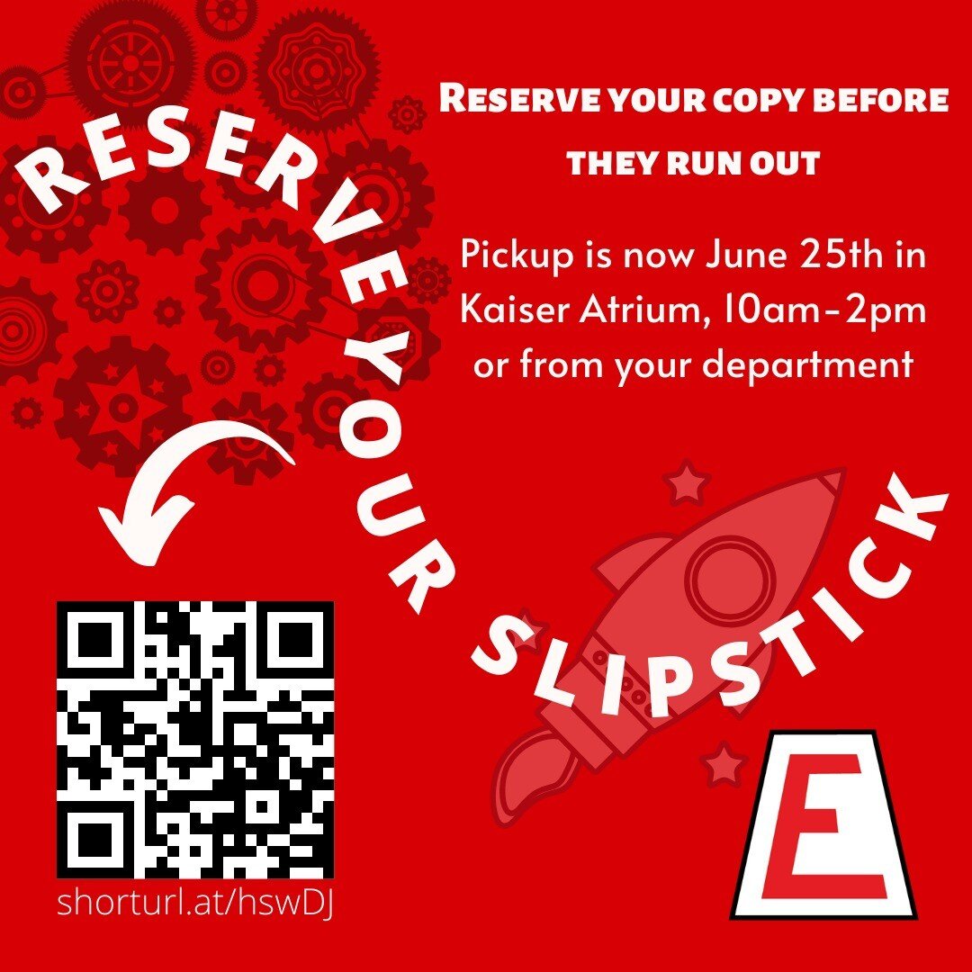 Attention all grads 📣
Reserve your Slipstick copy before they run out. You can pick up your Slipstick on June 25th from 10am - 2pm in the Kaiser Atrium, or from your department. Reserve your Slipstick at shorturl.at/hswDJ

#ubcgrad #ubcengineering #