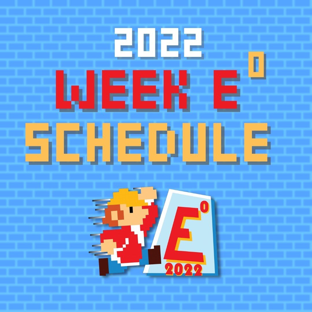 Week E^0 is almost upon us! Join us for 2 weeks full of events to welcome first year students to the UBC Engineering community!

Play games with profs, acquire engineering merch and learn more about engineering traditions and culture, all while enjoy