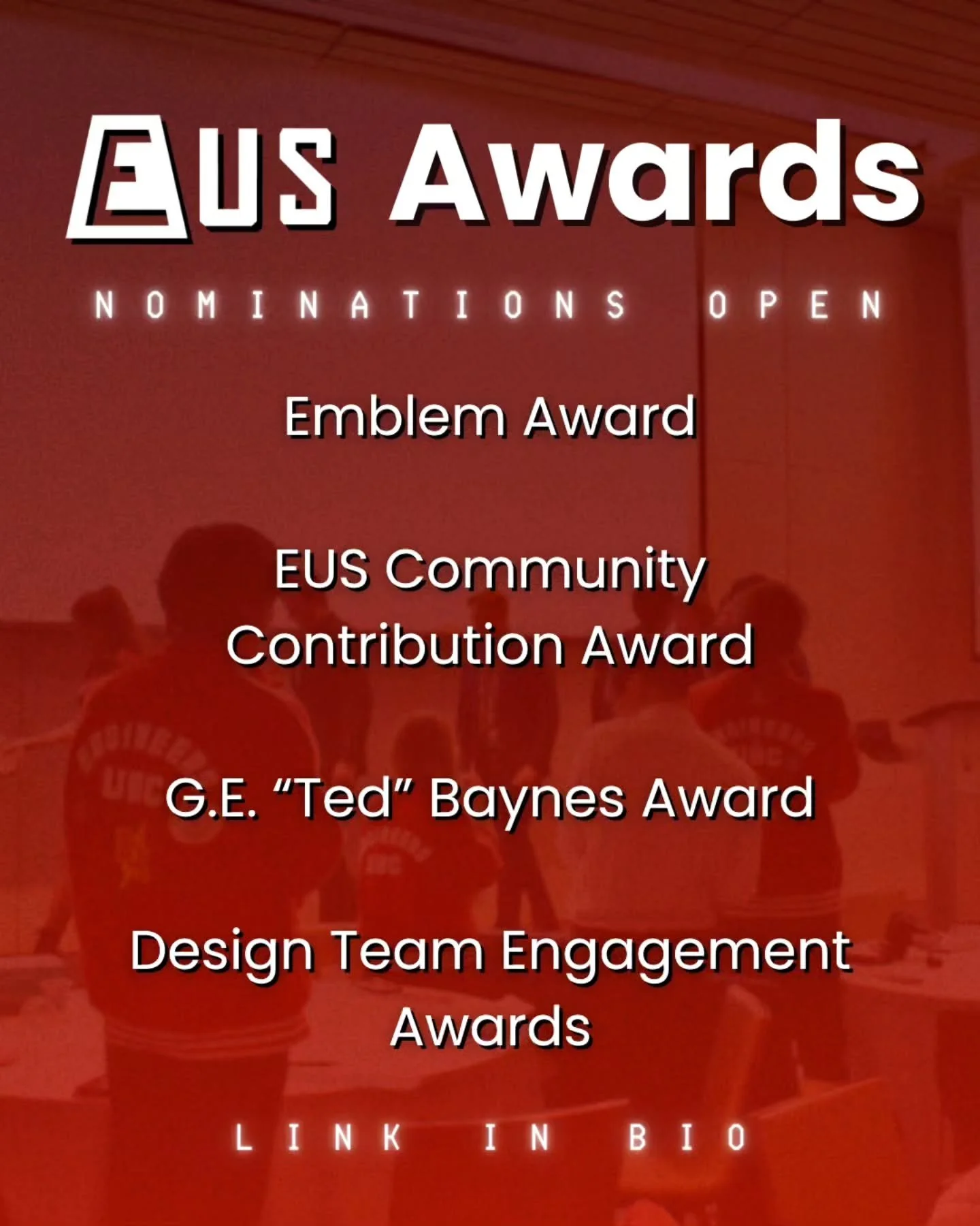Do you like free money&hellip; 🤑

Because EUS Awards season is officially OPEN.

We&rsquo;re recognizing the students who:
&bull; Built this community
&bull; Led it
&bull; Improved it
&bull; And showed up for it year after year

With thousands of do
