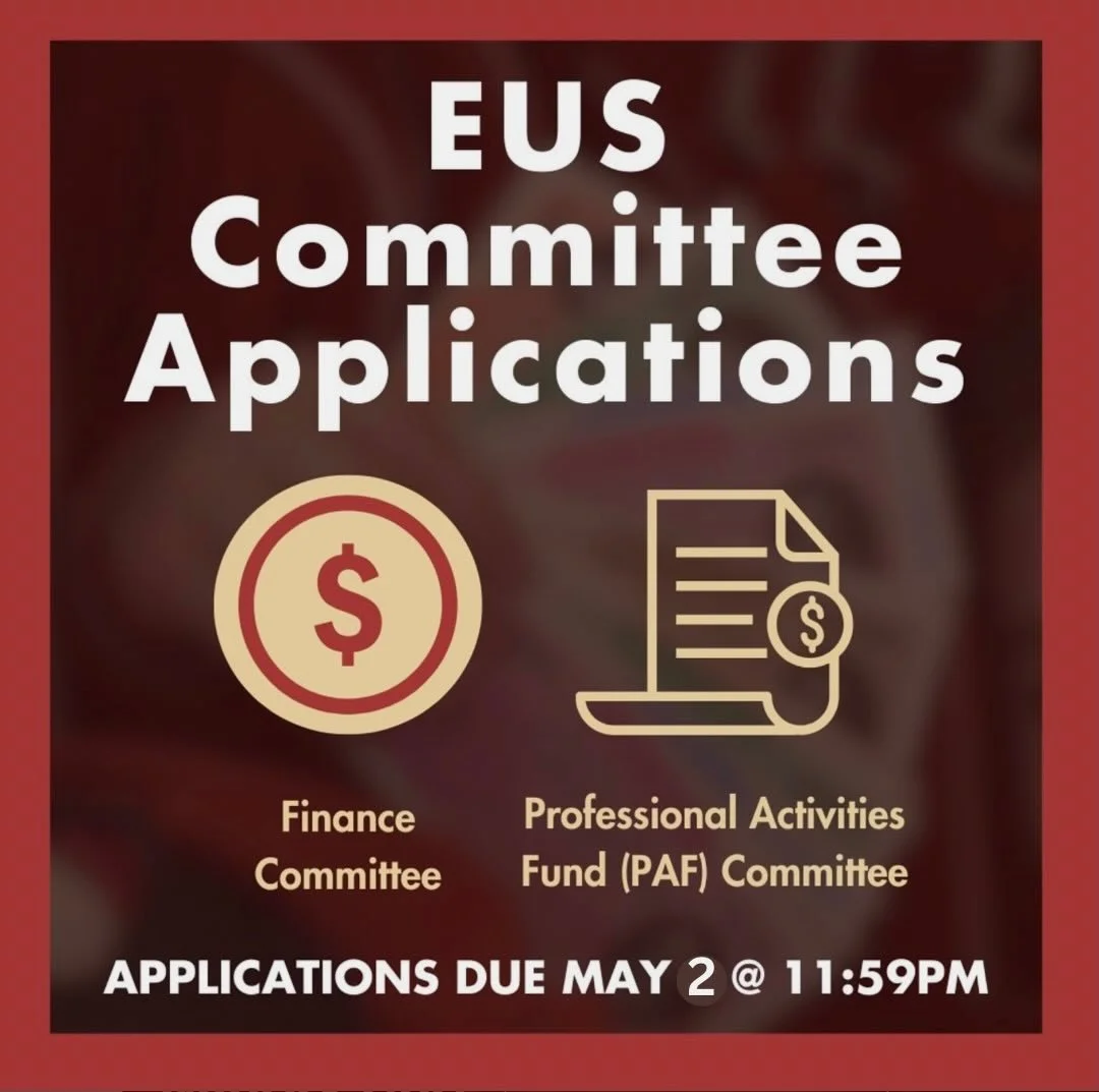 Are you looking to get more involved in engineering at UBC? Want to have a say in how PAF works? Want to learn about the EUS finances? The EUS is currently accepting applications for Student at Large positions on our Finance and PAF Committees. Appli