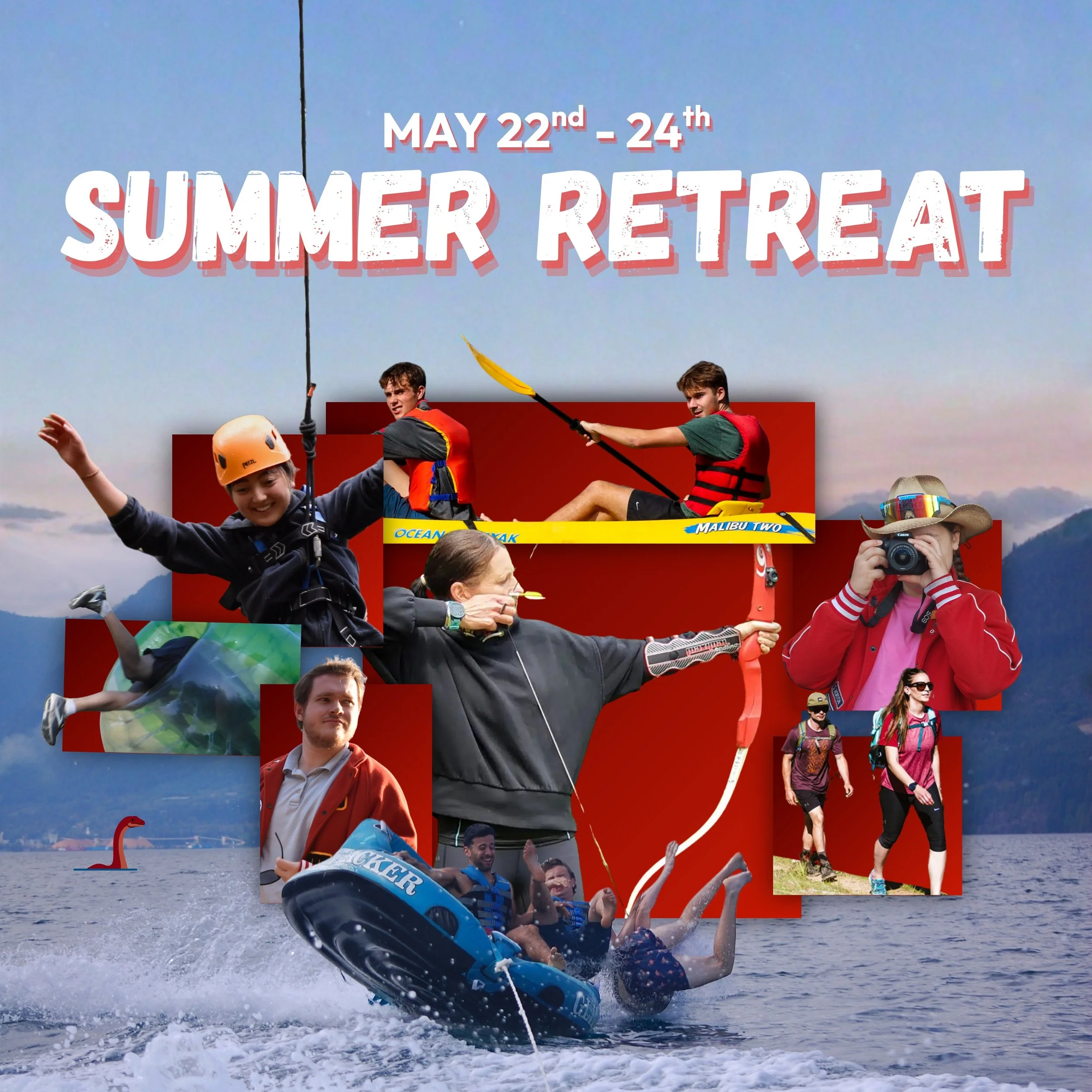 Camp Latona is calling 🌊☀️🏕️

Join us May 22-24 for a weekend packed with activities on Gambier Island:

🚤 Boat ride to the island
🏹 Archery
🌊 Tubing
🛶 Kayaking
⛷️ Waterskiing
🏊 Swimming
🥾 Hiking

Whether you want to spend the weekend out on 