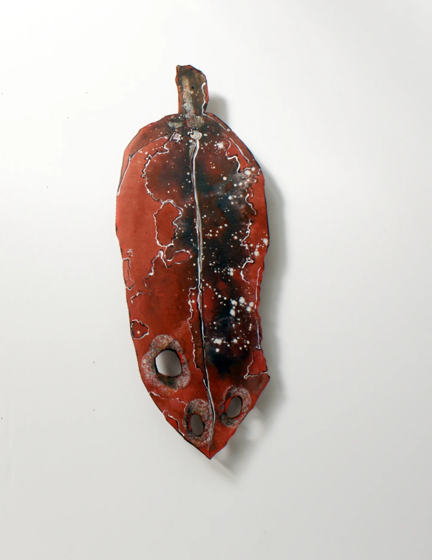 Individual Pohutukawa Leaf - Medium - Red -1