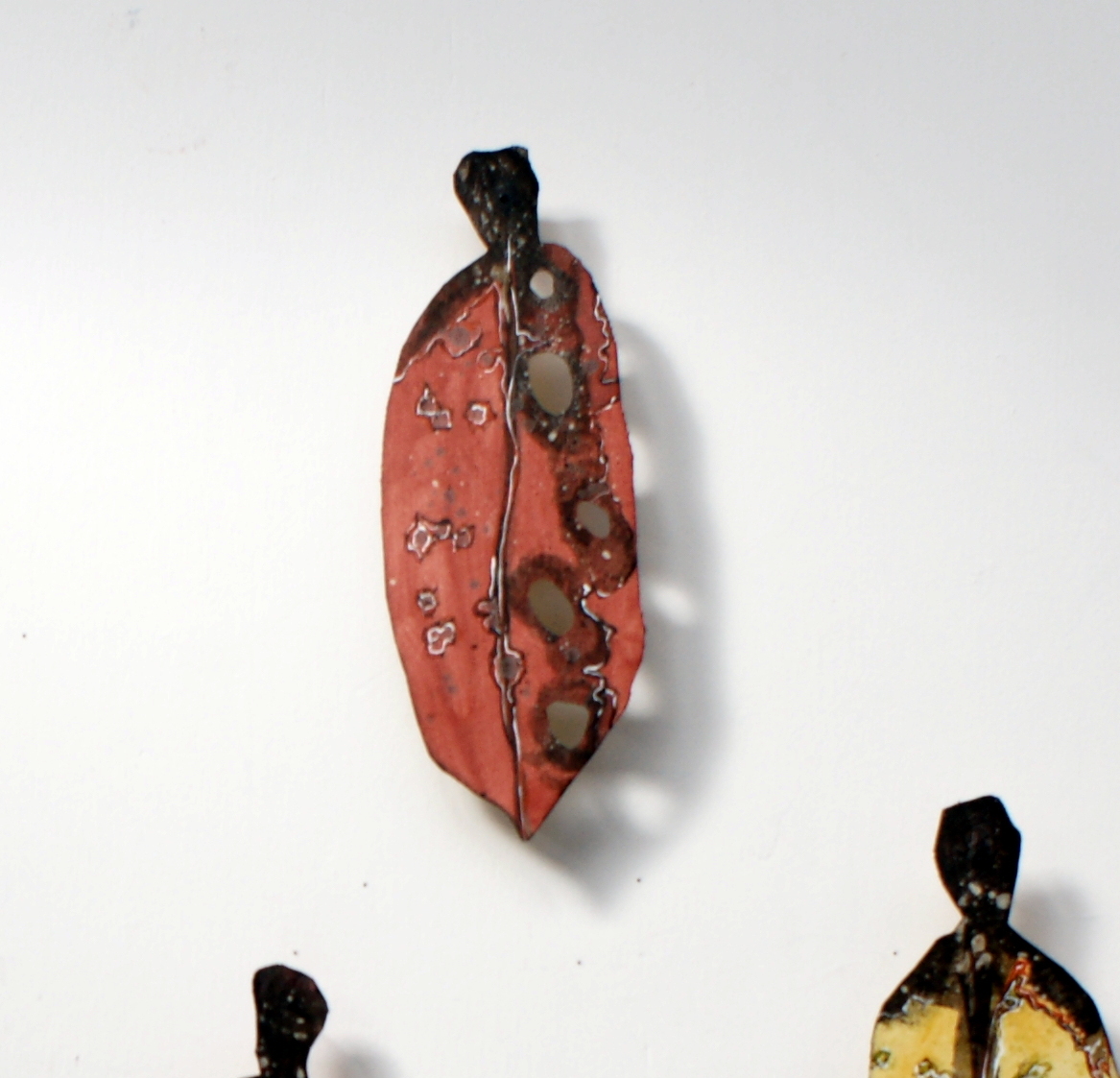 Small Individual Pohutukawa Leaf - Red.