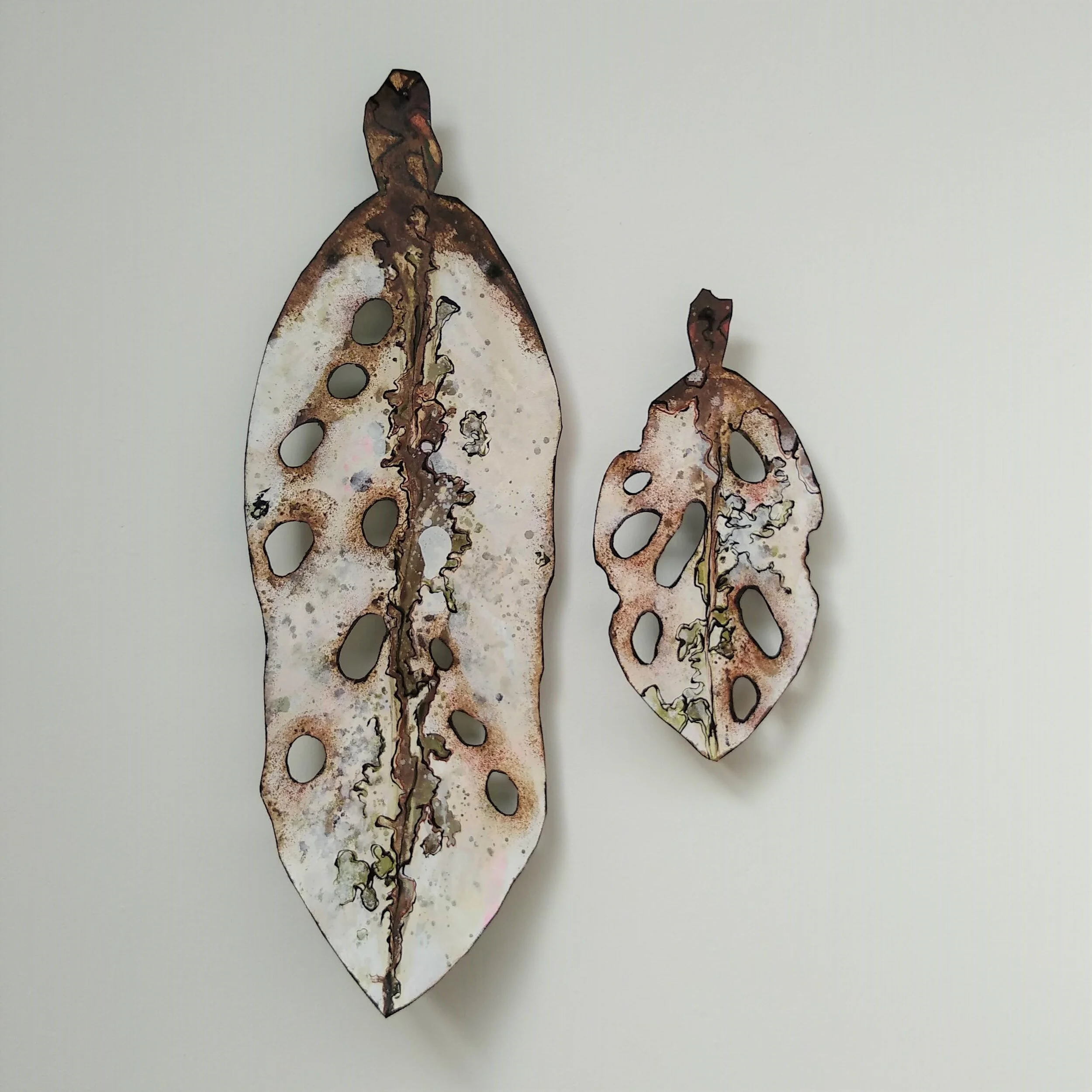 Pohutukawa Leaf Pair .11