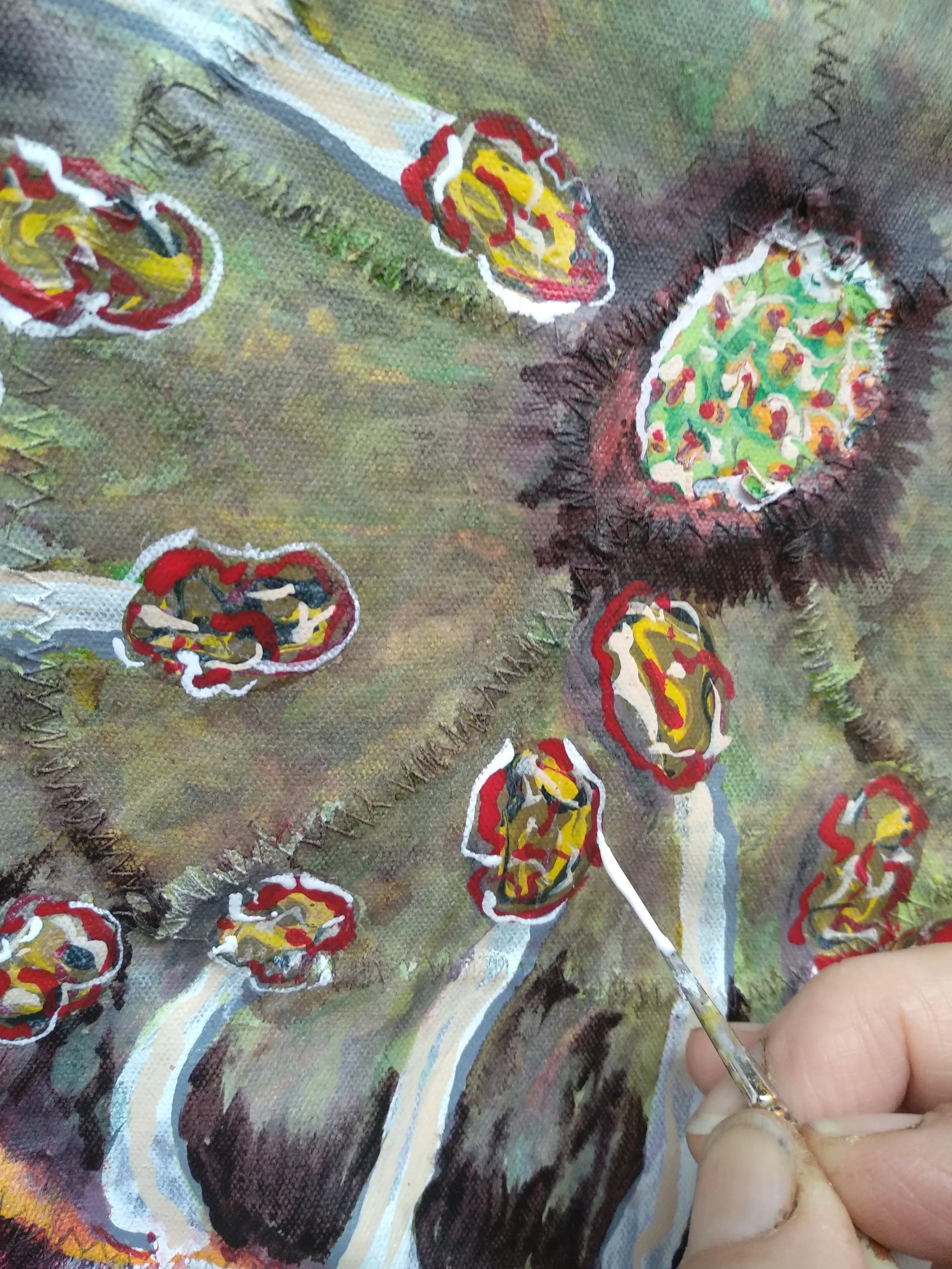 Liz McAuliffe, Manuka Flower with paintbrush.jpg