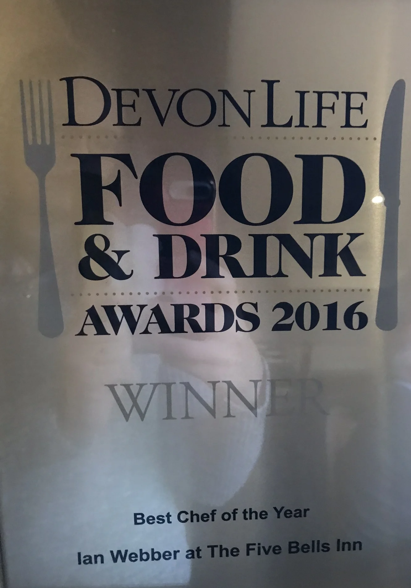 Devon Life Food and Drink Awards 2016 Best Chef of the Year