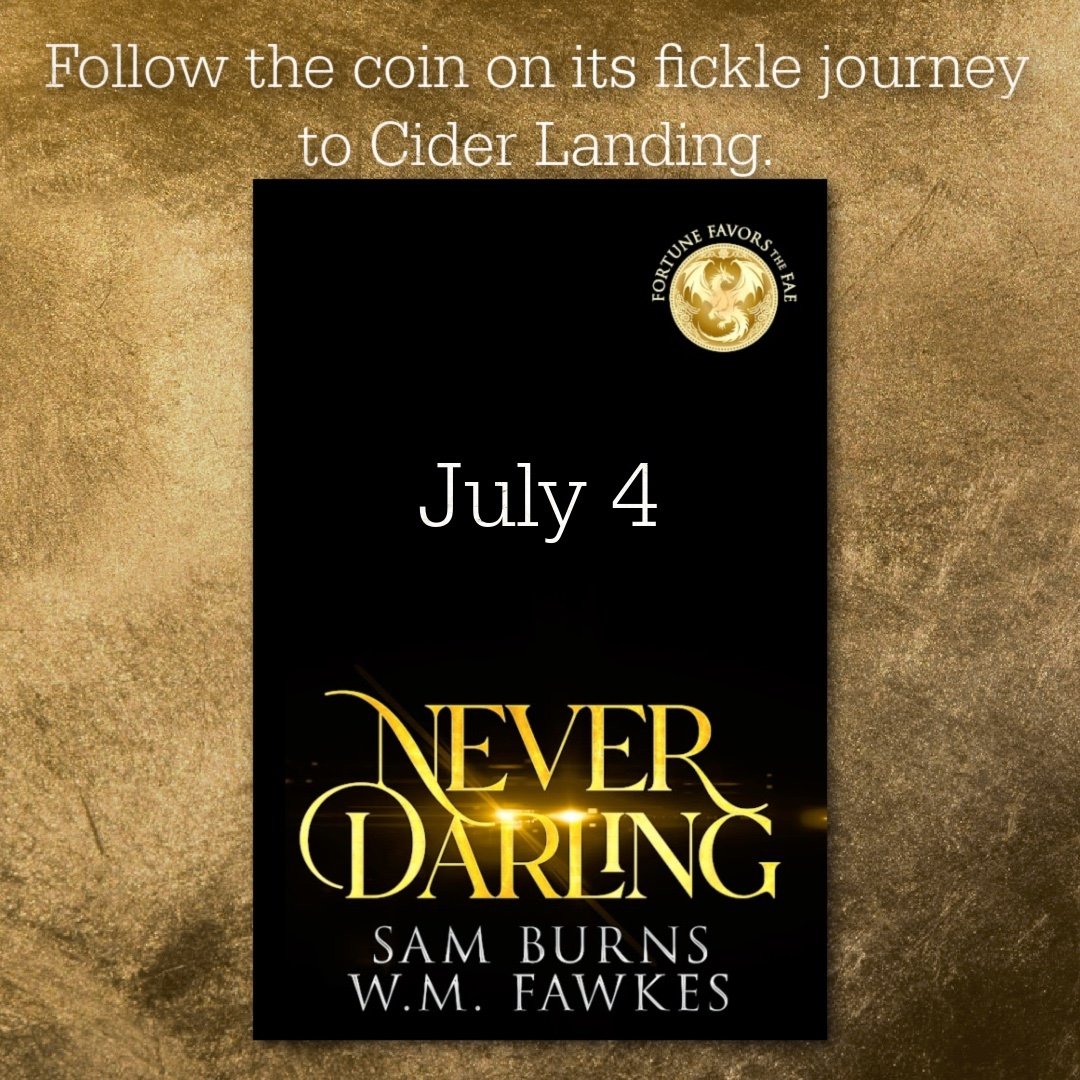 Follow the coin on its fickle journey to Cider Landing.

Never Darling, our contribution to the Fortune Favors the Fae shared world, is coming in July! 

Preorder here for July 4: https://readerlinks.com/l/4098850

Connor Darling has the perfect life