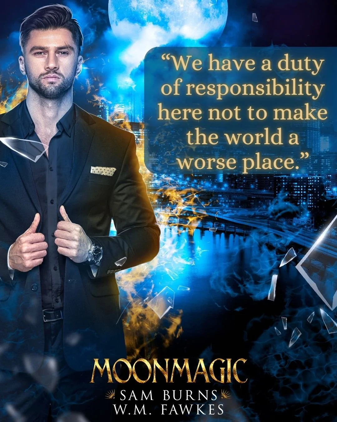 #OneLineWednesday

"We have a duty of responsibility here not to make the world a worse place."

Today is the last day to purchase your forever copy of Moonmagic, the direct sequel to Witchwolf, from our Patreon: https://www.patreon.com/pos