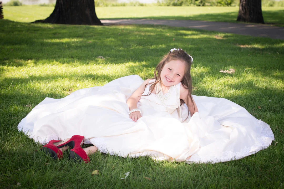 Skyler in Mom's Wedding Dress