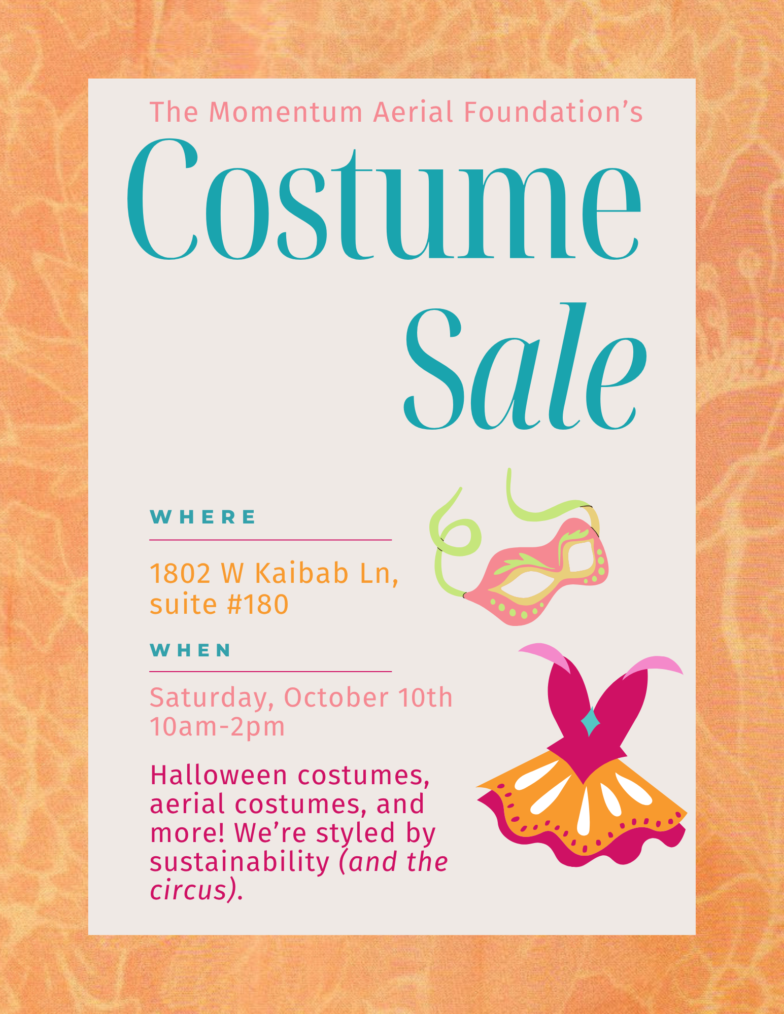 Costume Sale by Momentum Aerial Foundation