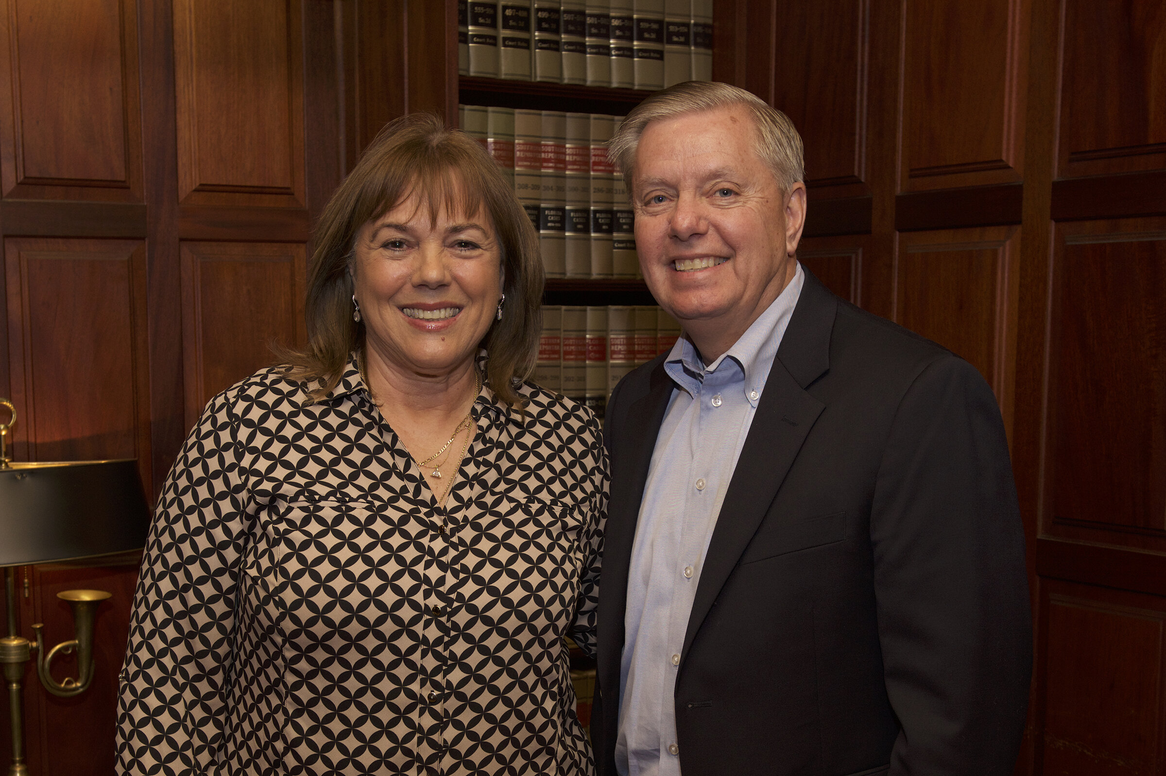 Senator Lindsey Graham with Florida Right to Life President, Lynda Bell