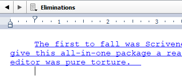 Text pasted as dead-end hyperlinks