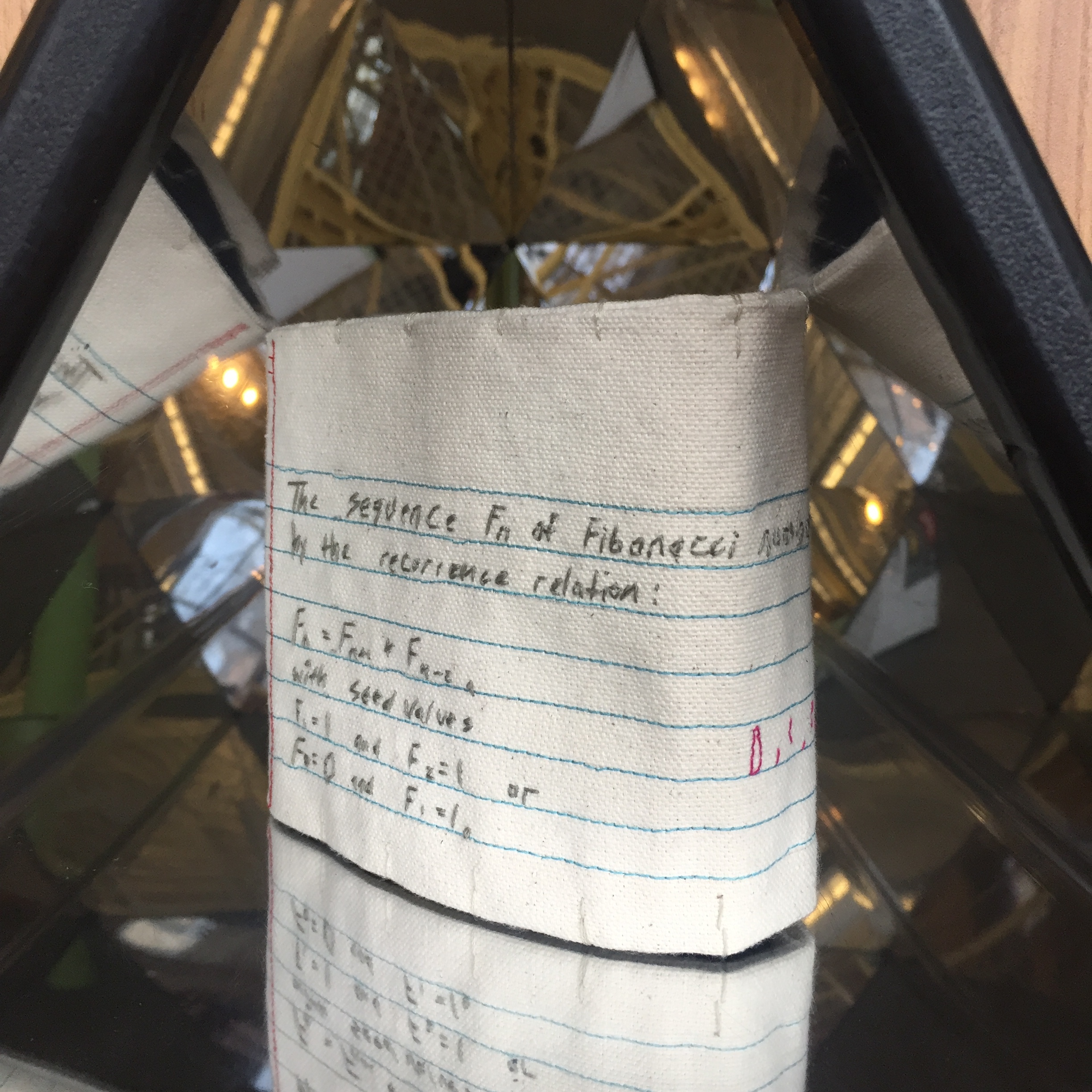  Tia Wierenga.  Beebop and Rocksteady . Thread, felt, cardstock, embroidery thread, pleather . Grand Rapids, MI. 2018. 