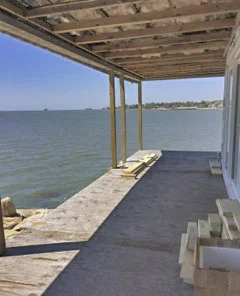 South side deck view After