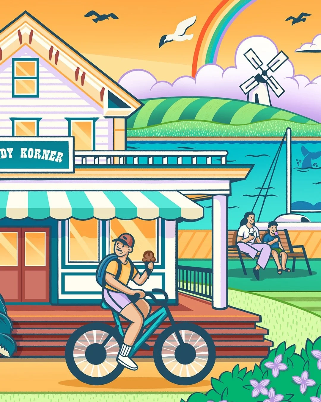 Fun illustration I got to create for the crew at @thekandykorner on Cape Cod! 

#illustration #puzzle #art