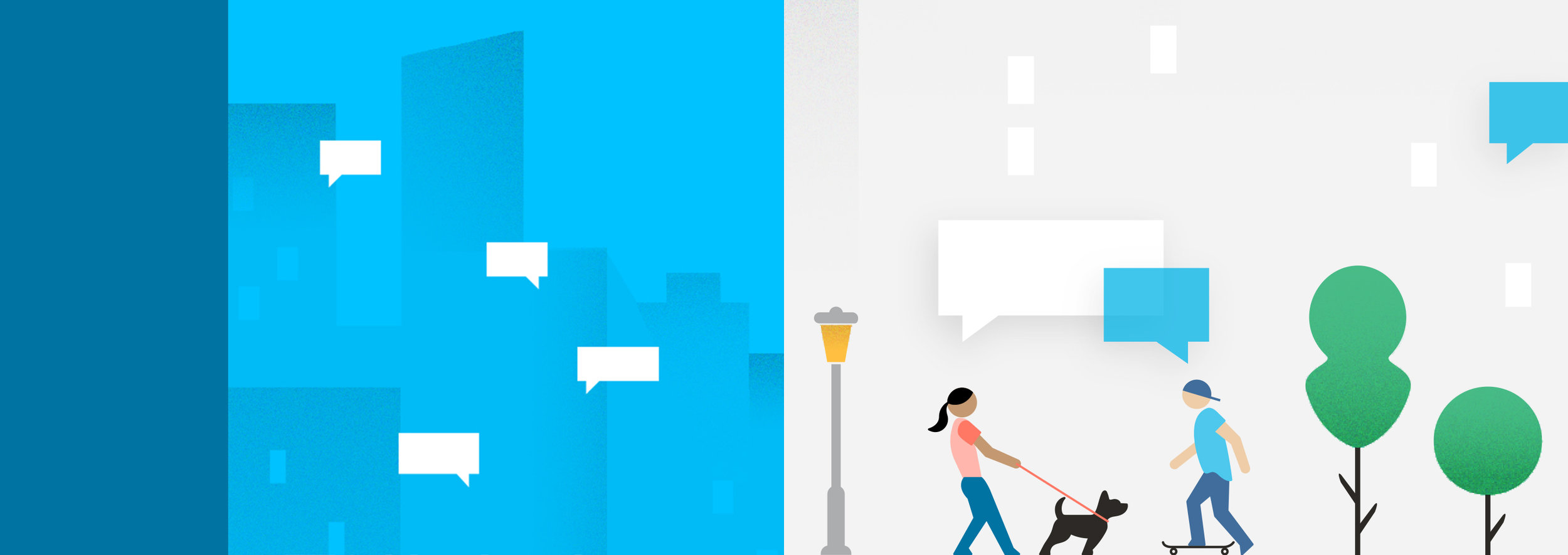 While it was important that the Neighborhood Square brand stand on its own, we were sure to establish shared graphical elements so that any future product integrations were visually cohesive.