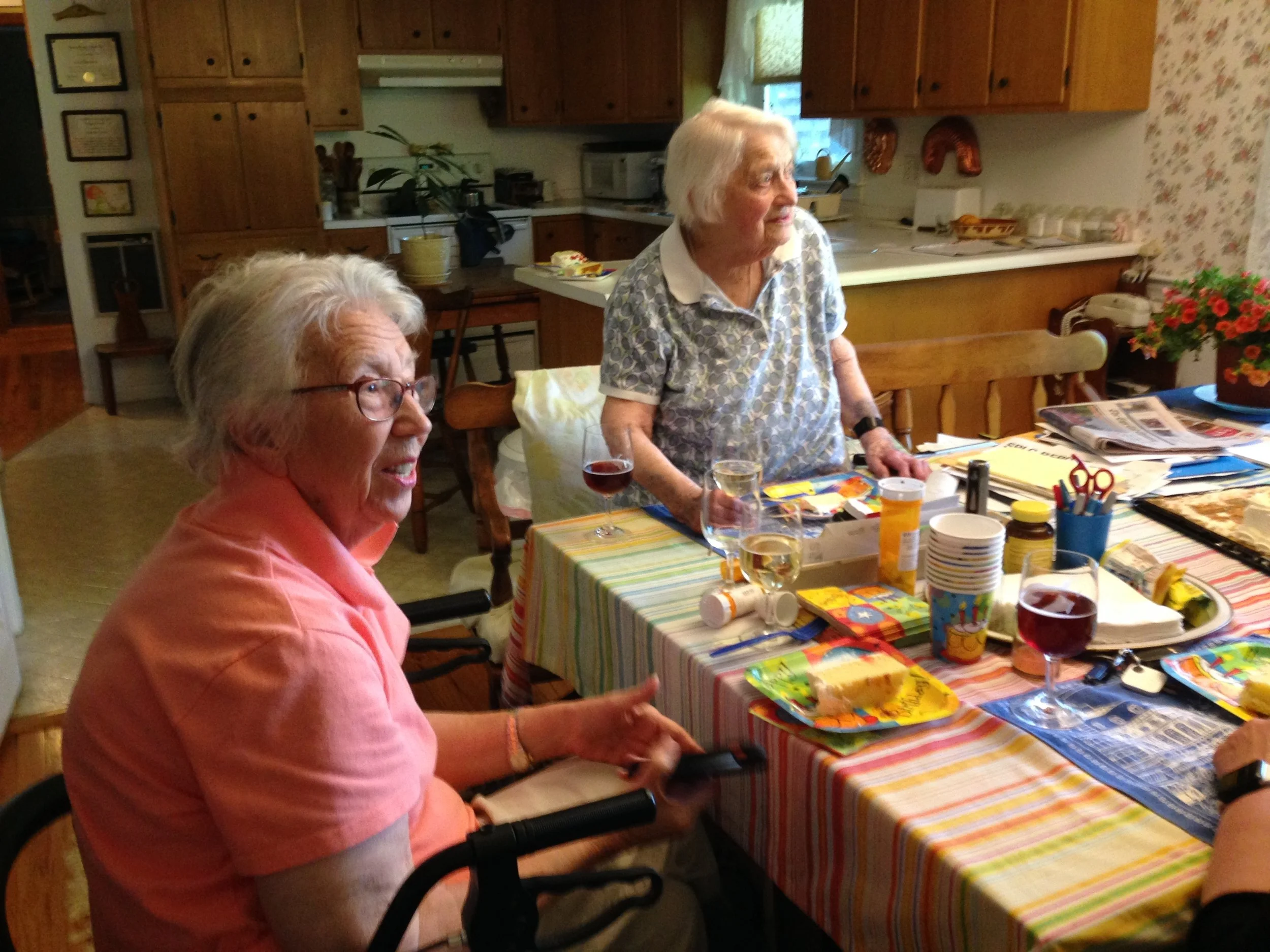 My cousin at 105 on the right
