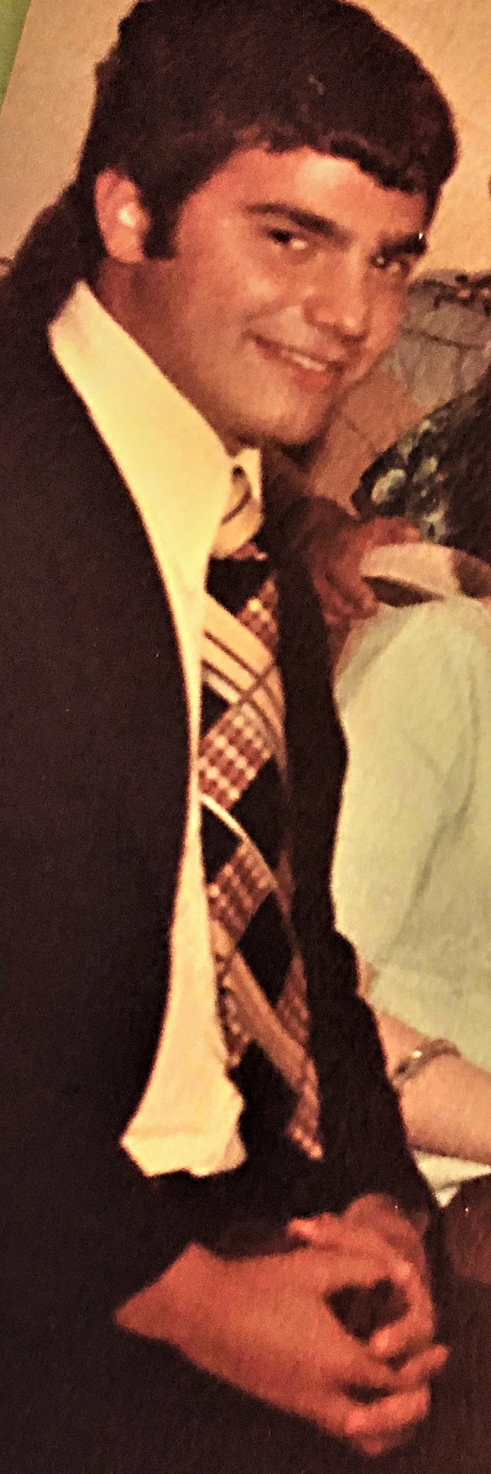 David R. Cohen June 15. 1975 at our wedding in West Orange, N.J. Shown with his hands obviously just waiting to play cello.