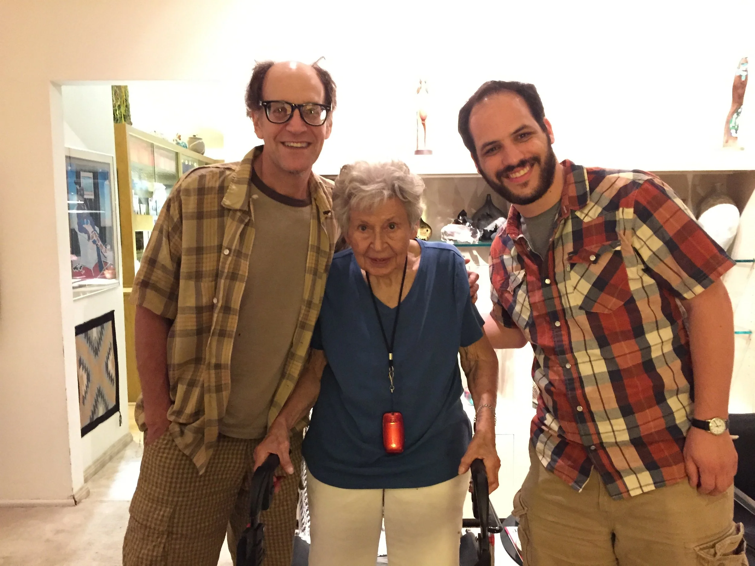 Lee Danziger, his mother Zelda and our son Judd Cohen August 2015 Albuquerque, NM