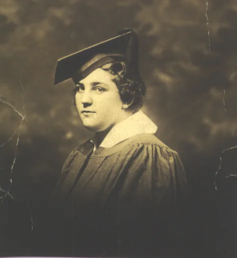 Aunt Fannie Mark East Side High School Graduation 1935 Newark, New Jersey